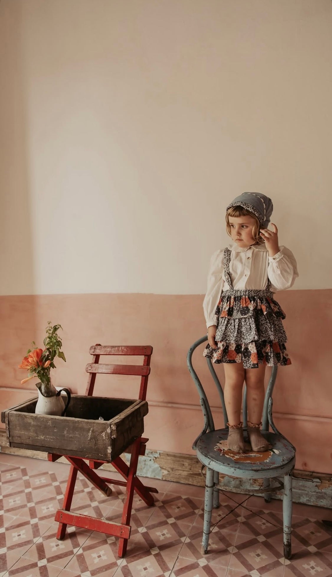 Aria Rara Skirt/Patchwork Floral