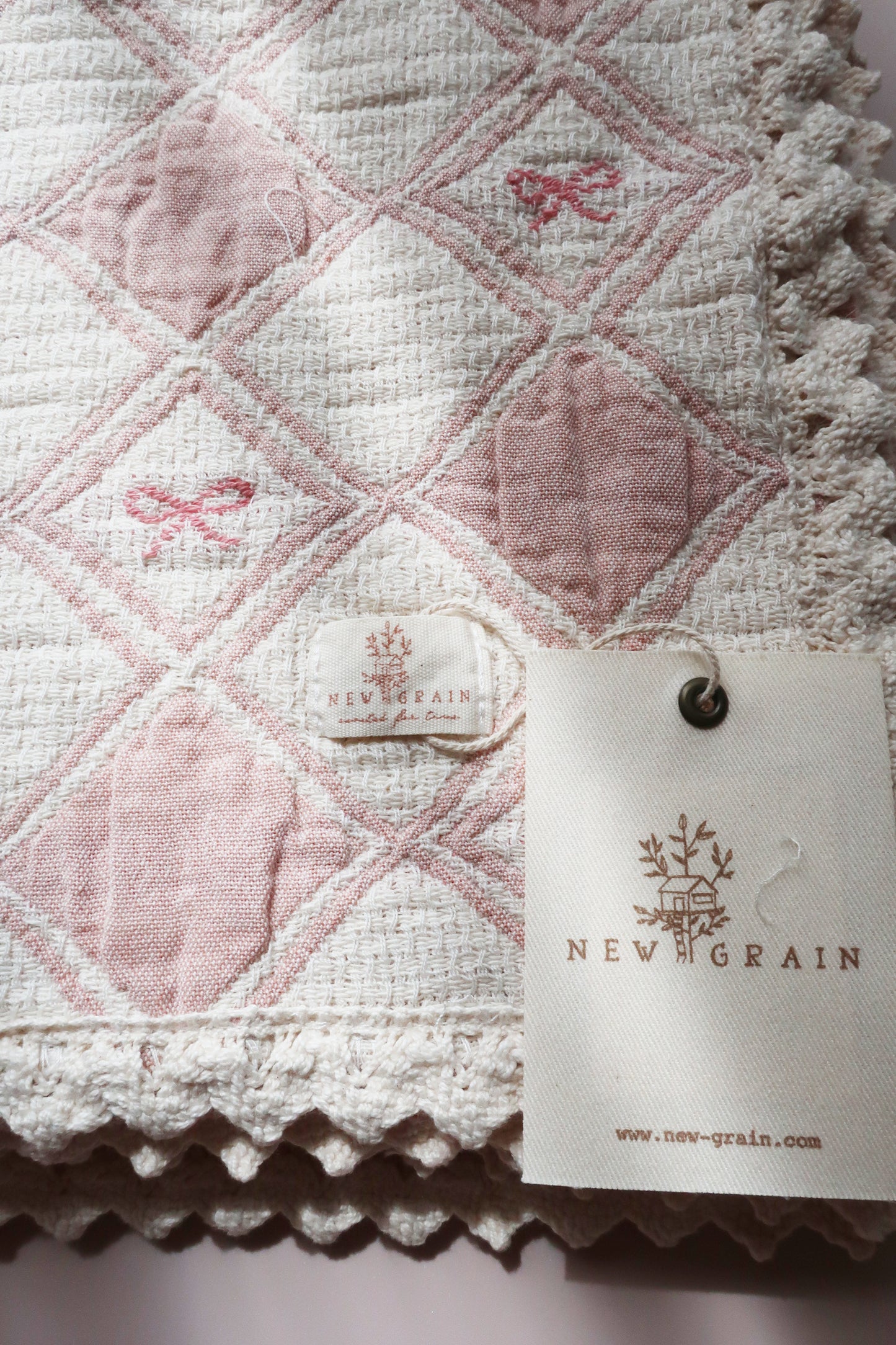 patchwork blanket - bow