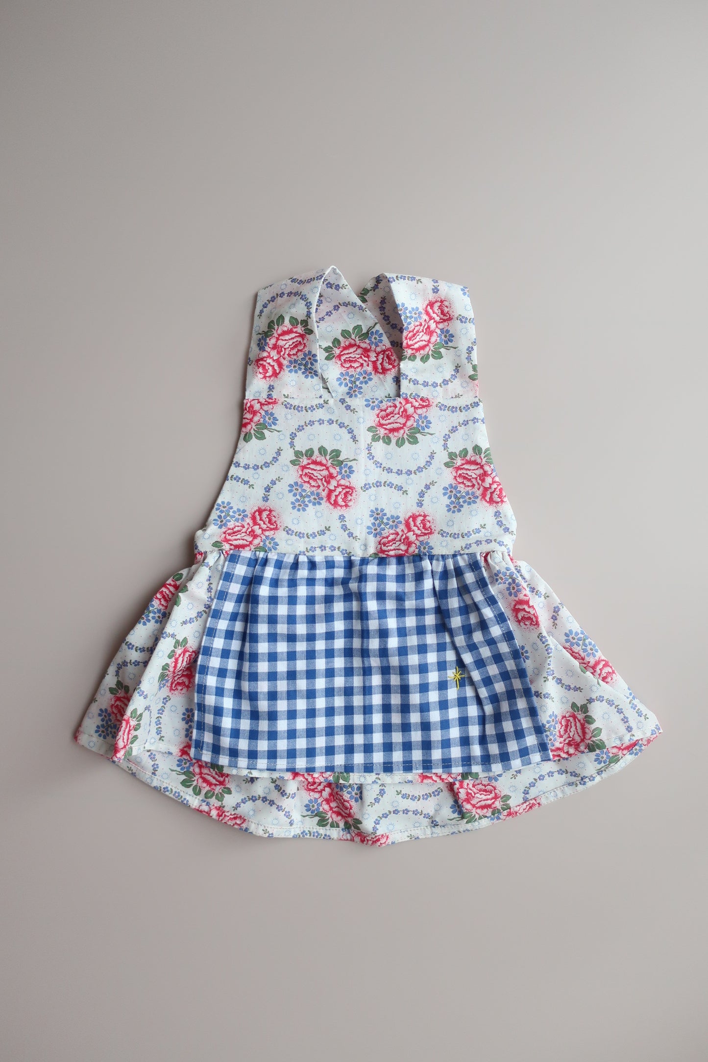 Bandana,Apron,Pants 3Set/Retro Rose