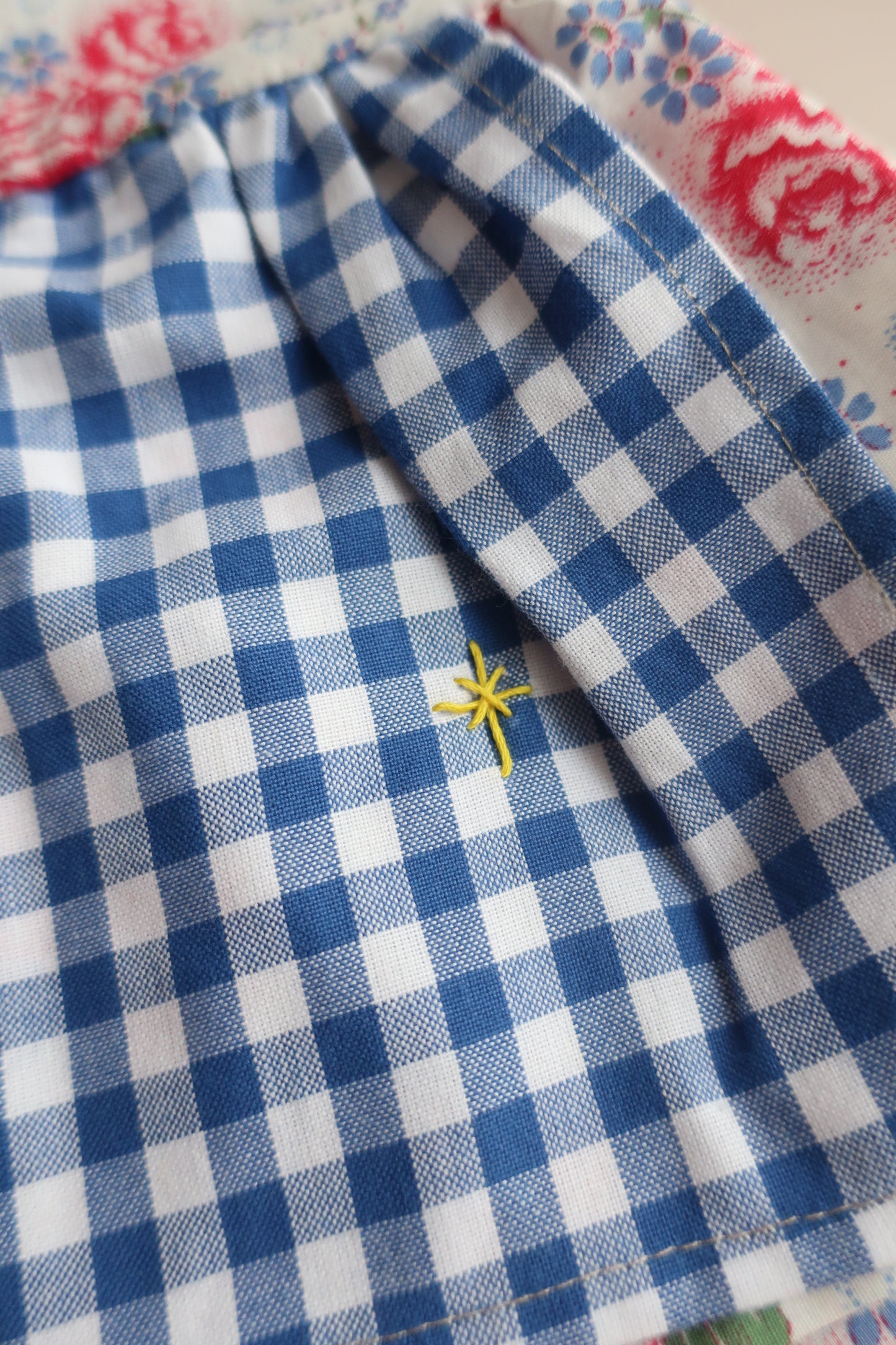 Bandana,Apron,Pants 3Set/Retro Rose