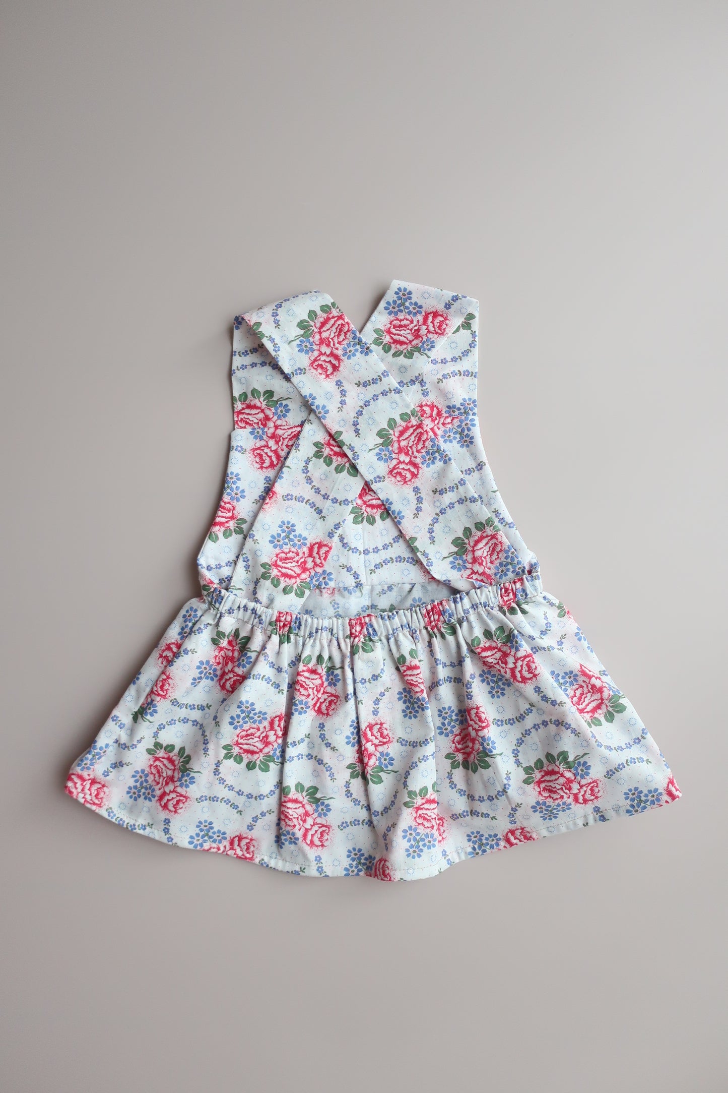 Bandana,Apron,Pants 3Set/Retro Rose