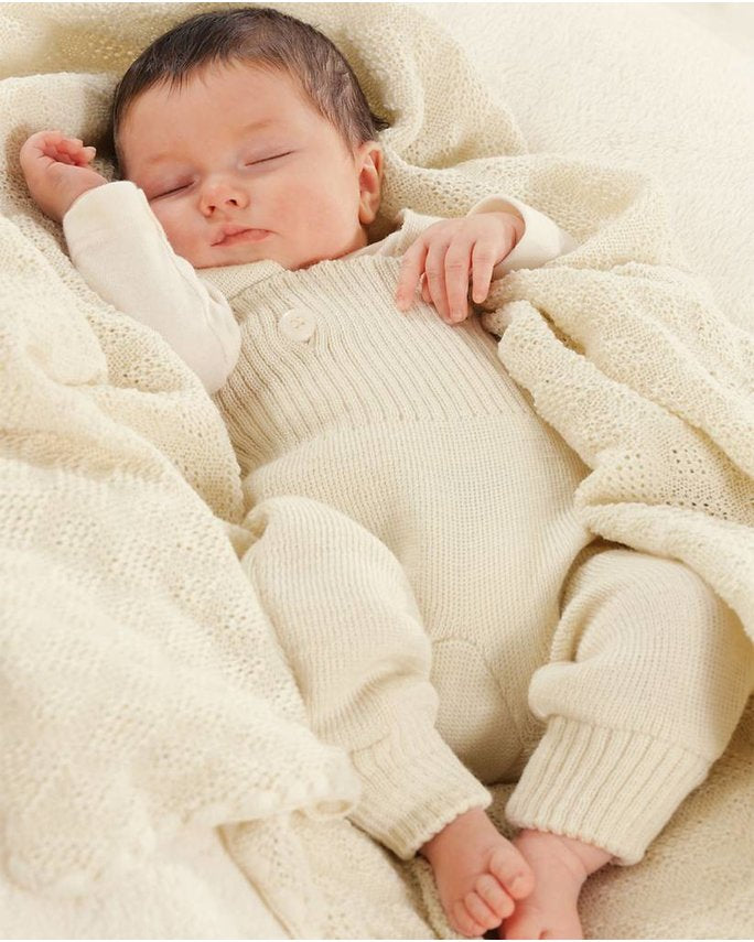 Woollen Baby Blanket/natural