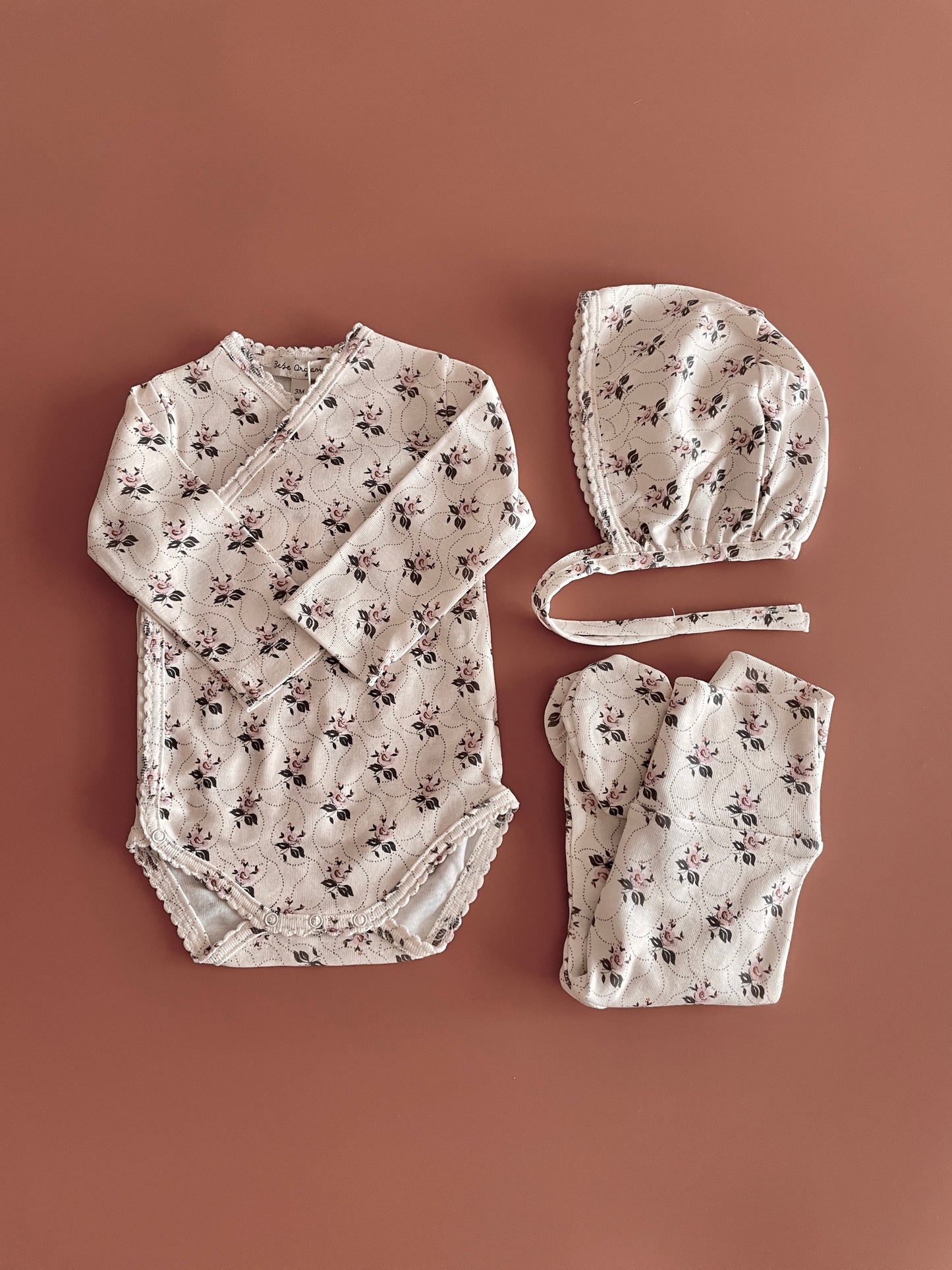 Colette Wrap Onesie/Edelweiss