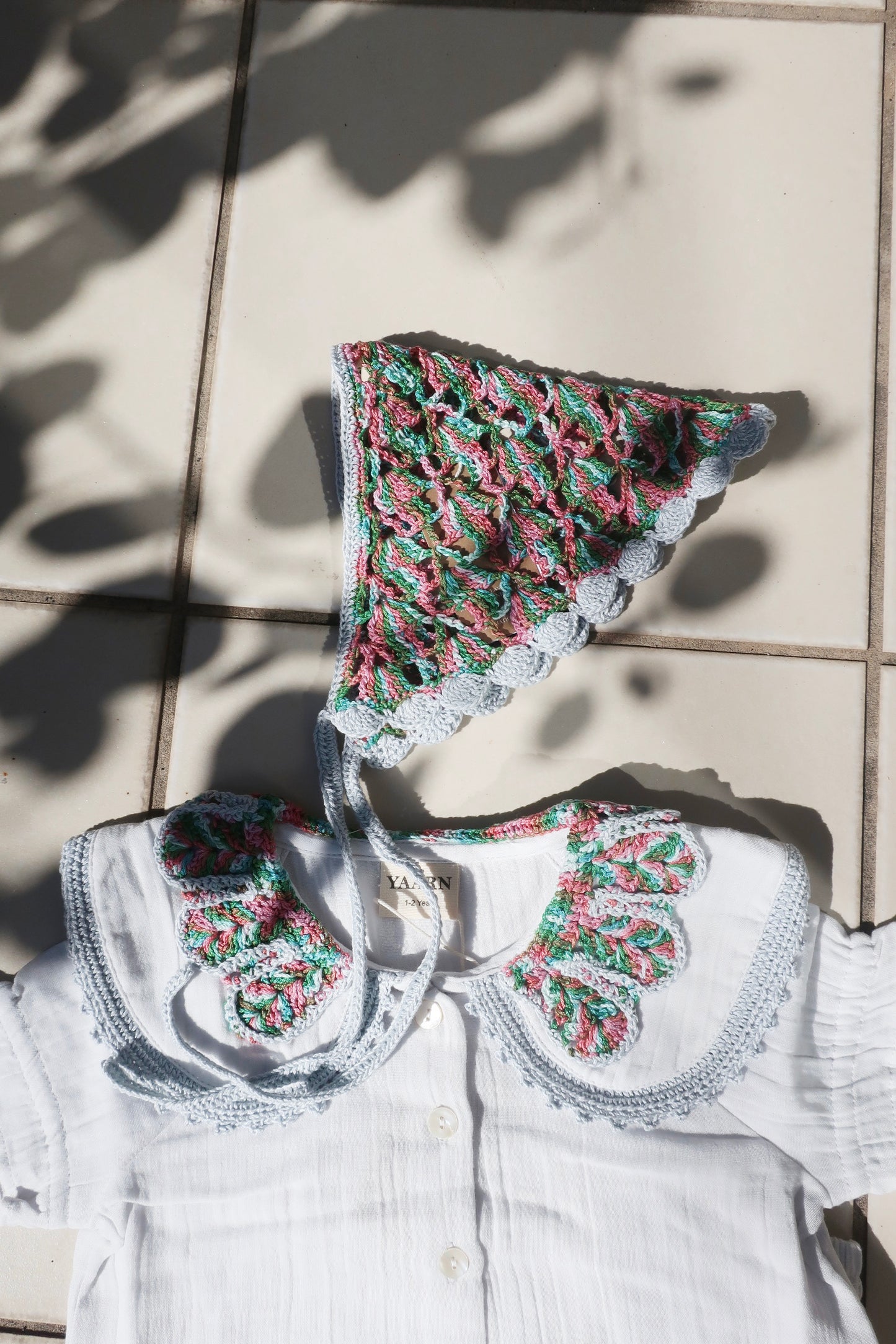 Double Collar Blouse LEILA/CANDYMIX COMBO