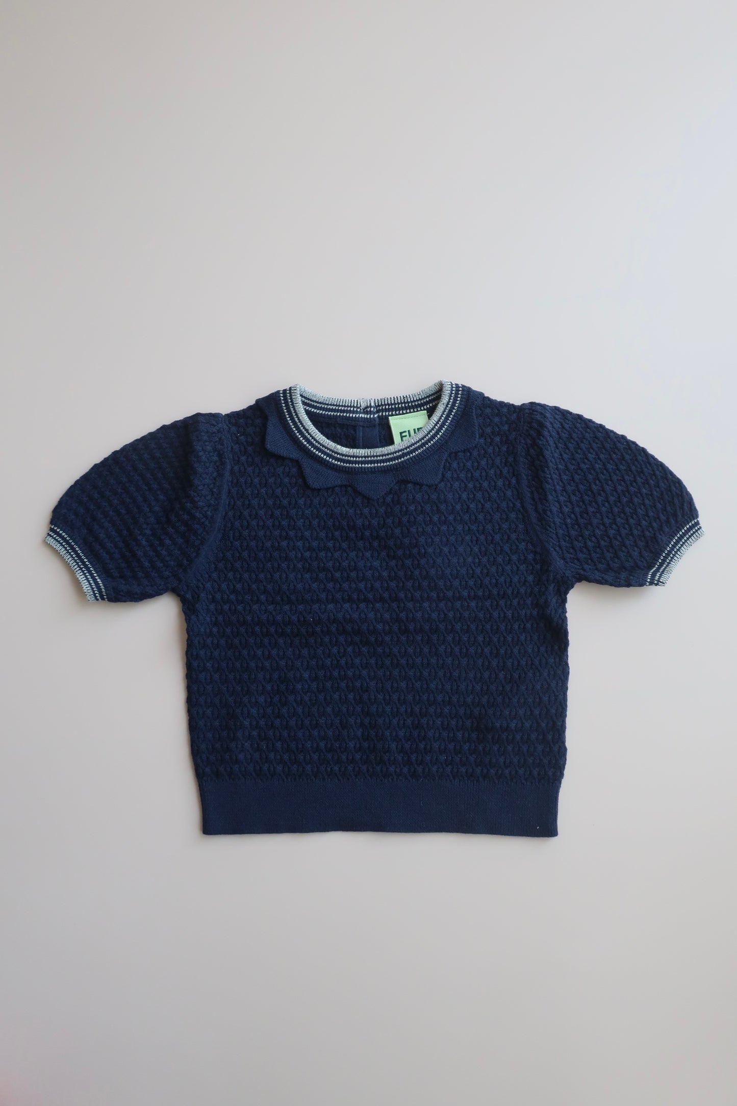 Baby Puff Sleeve Top/DARK NAVY