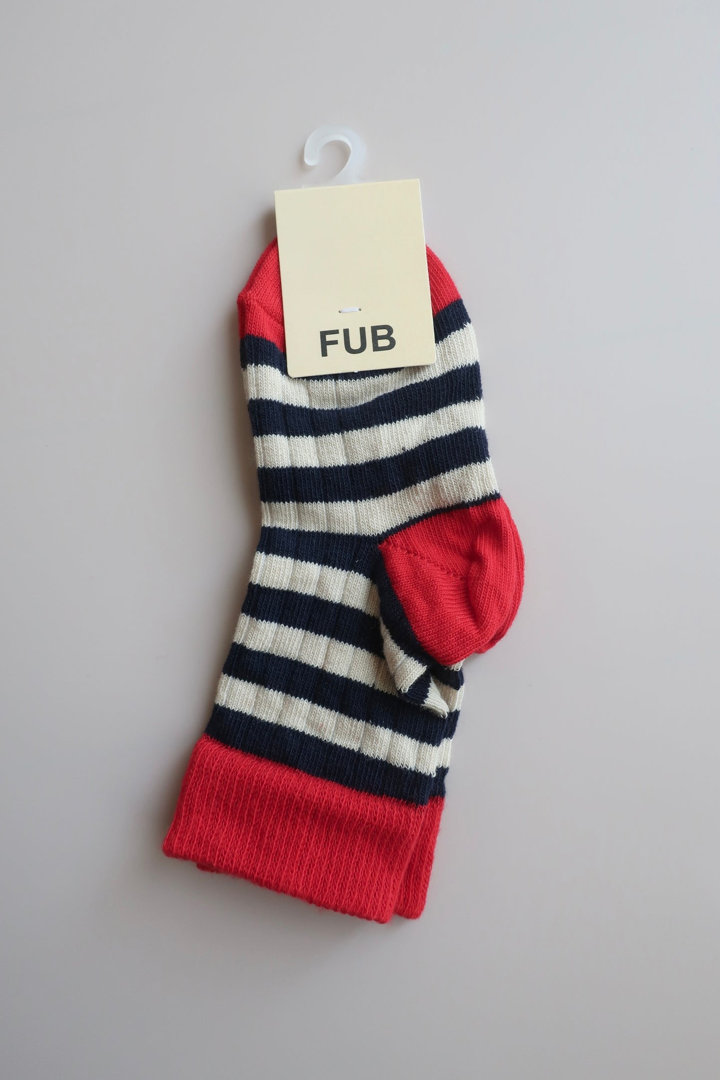 Striped Socks/RED/DARK NAVY