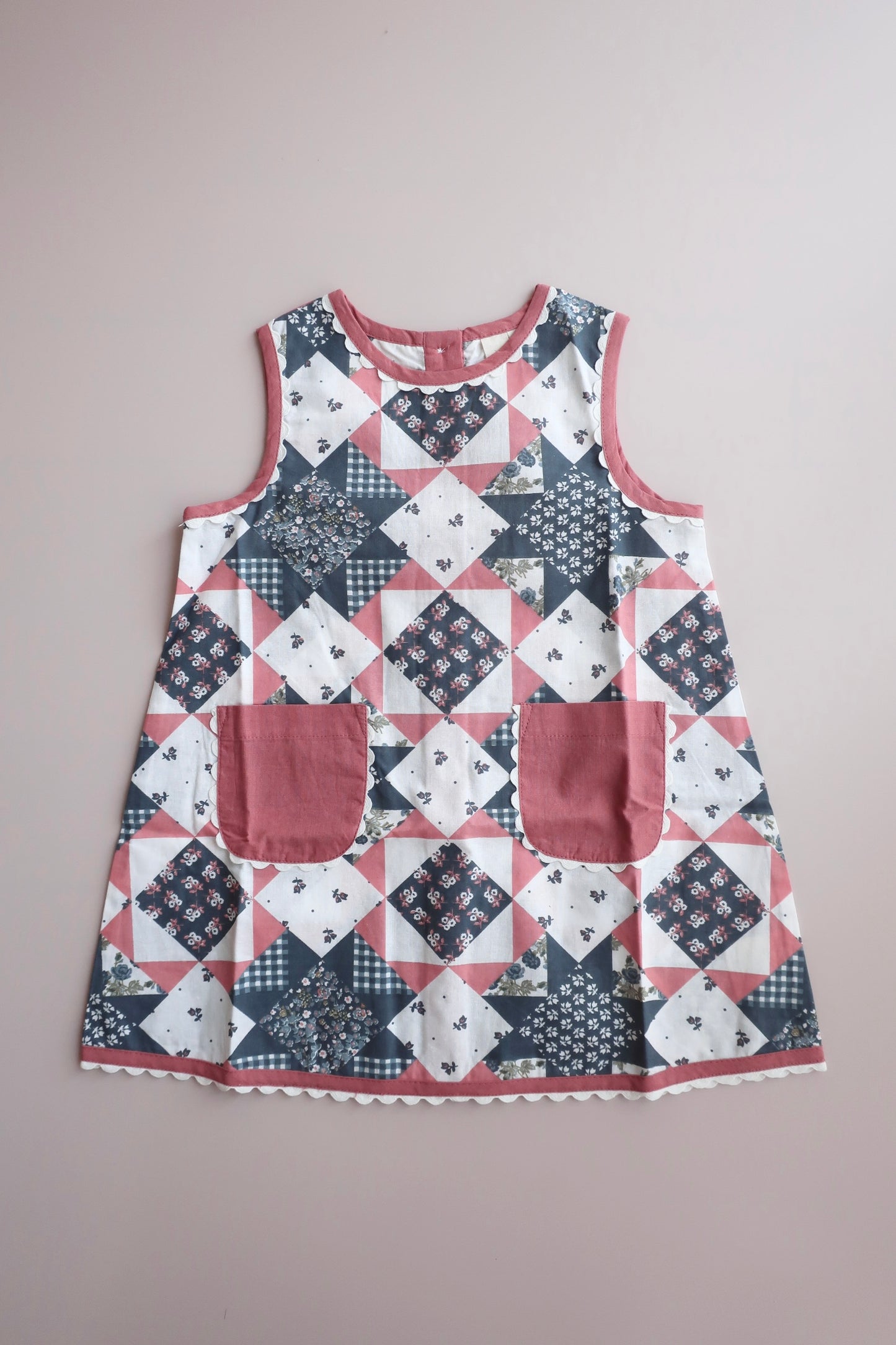 Hannah Dress Patchwork Floral