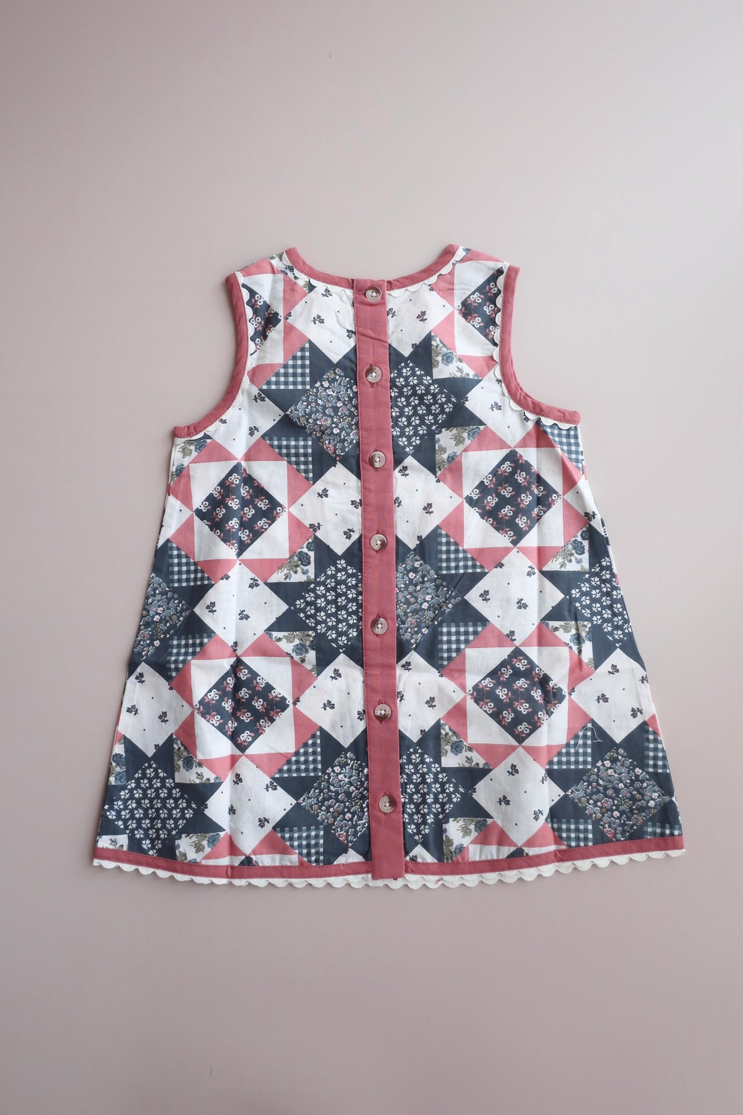 Hannah Dress Patchwork Floral