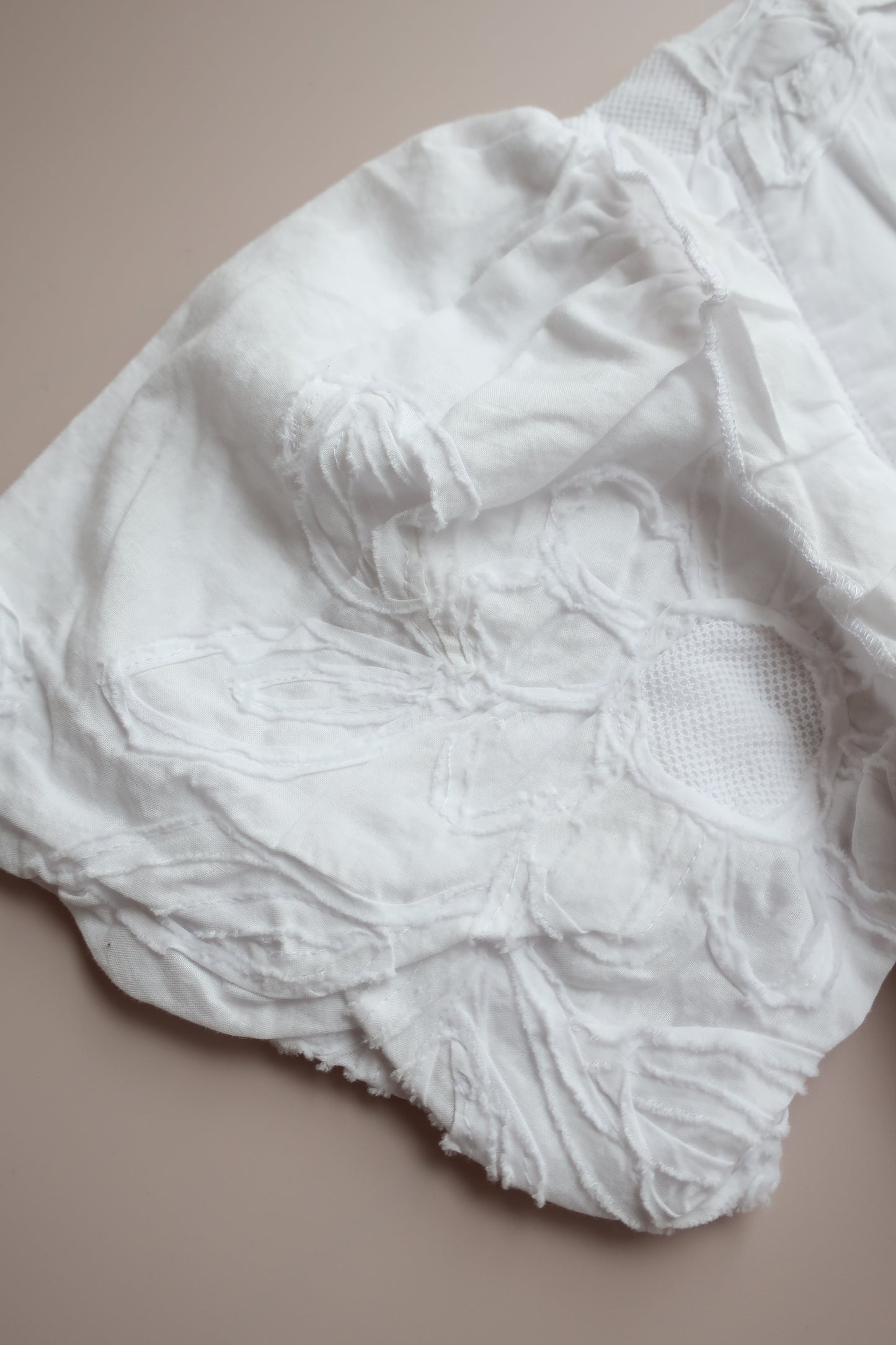 【Only 1 left】WHITE FLOWERS DRESS/OFF WHITE