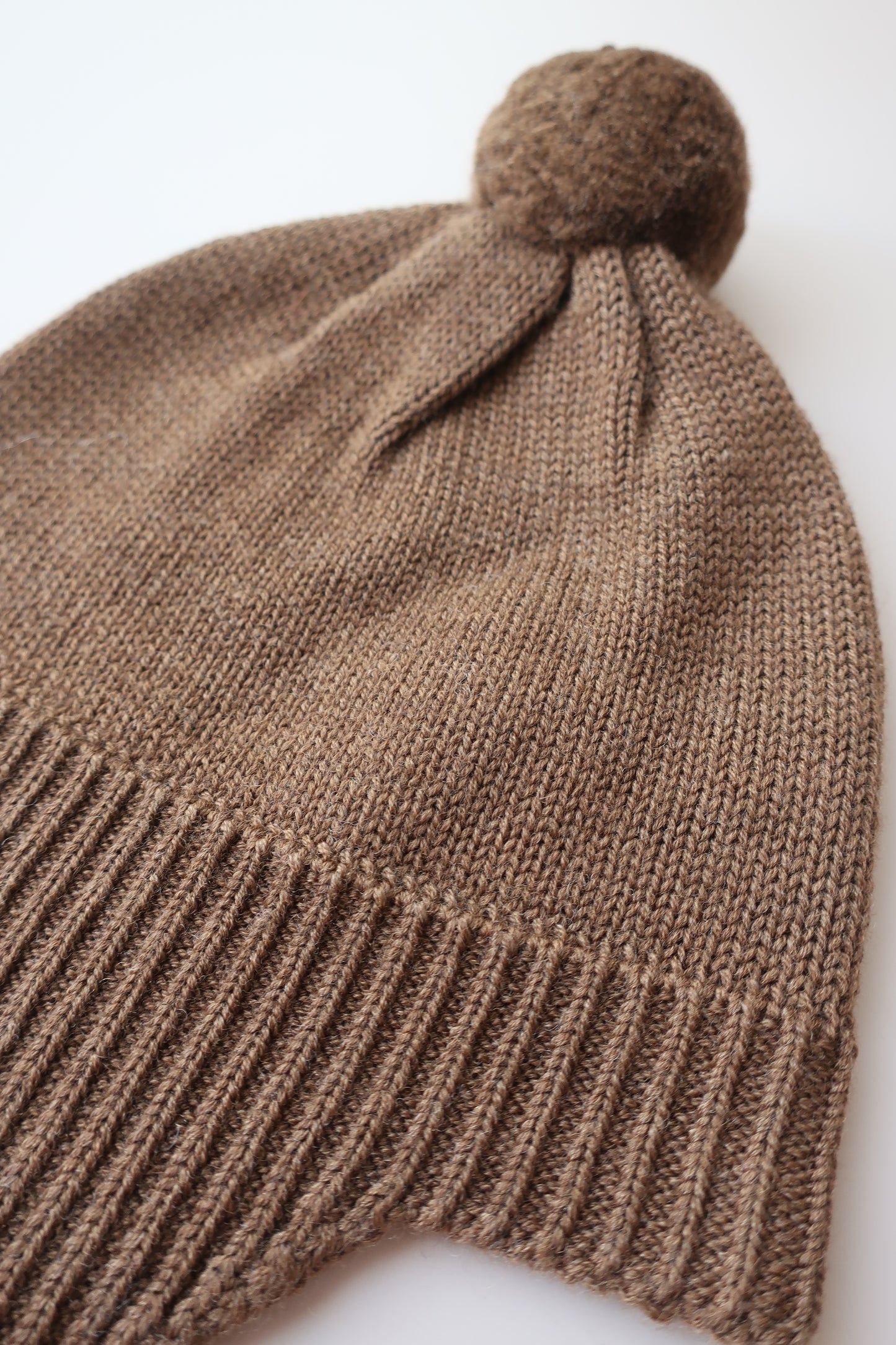 Baby Pompom Hat/hazel melange