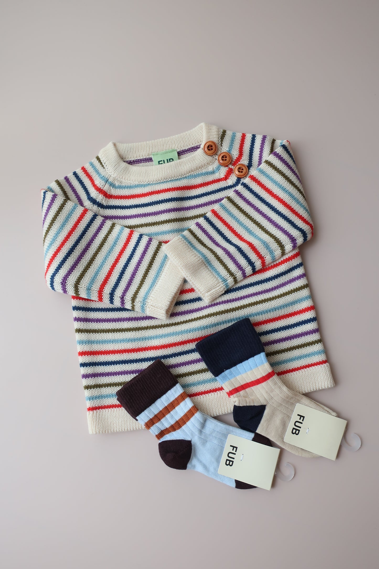 Baby Sweater/anniversary stripe