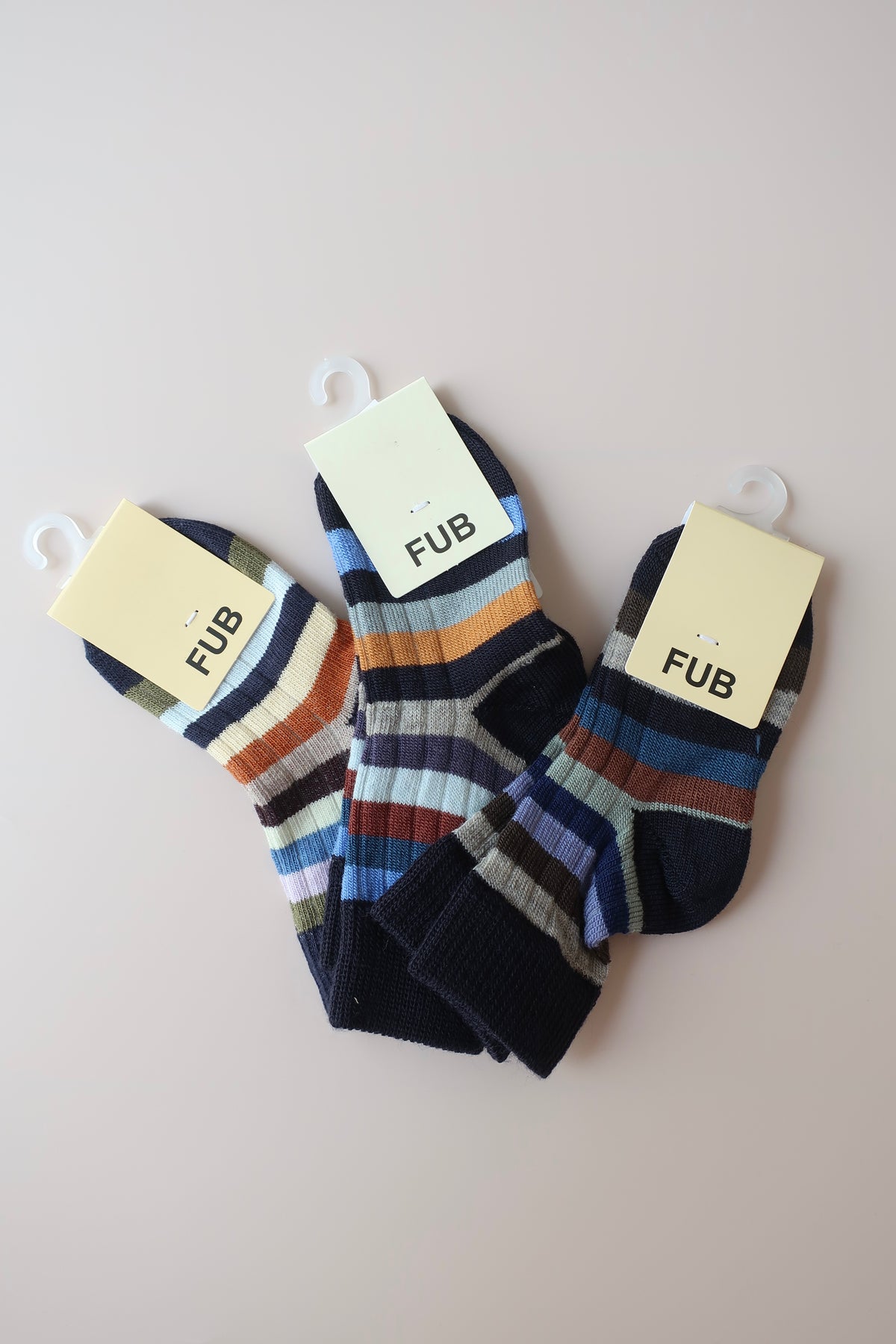 Classic Stripe Socks/DARK NAVY/MULTI STRIPE