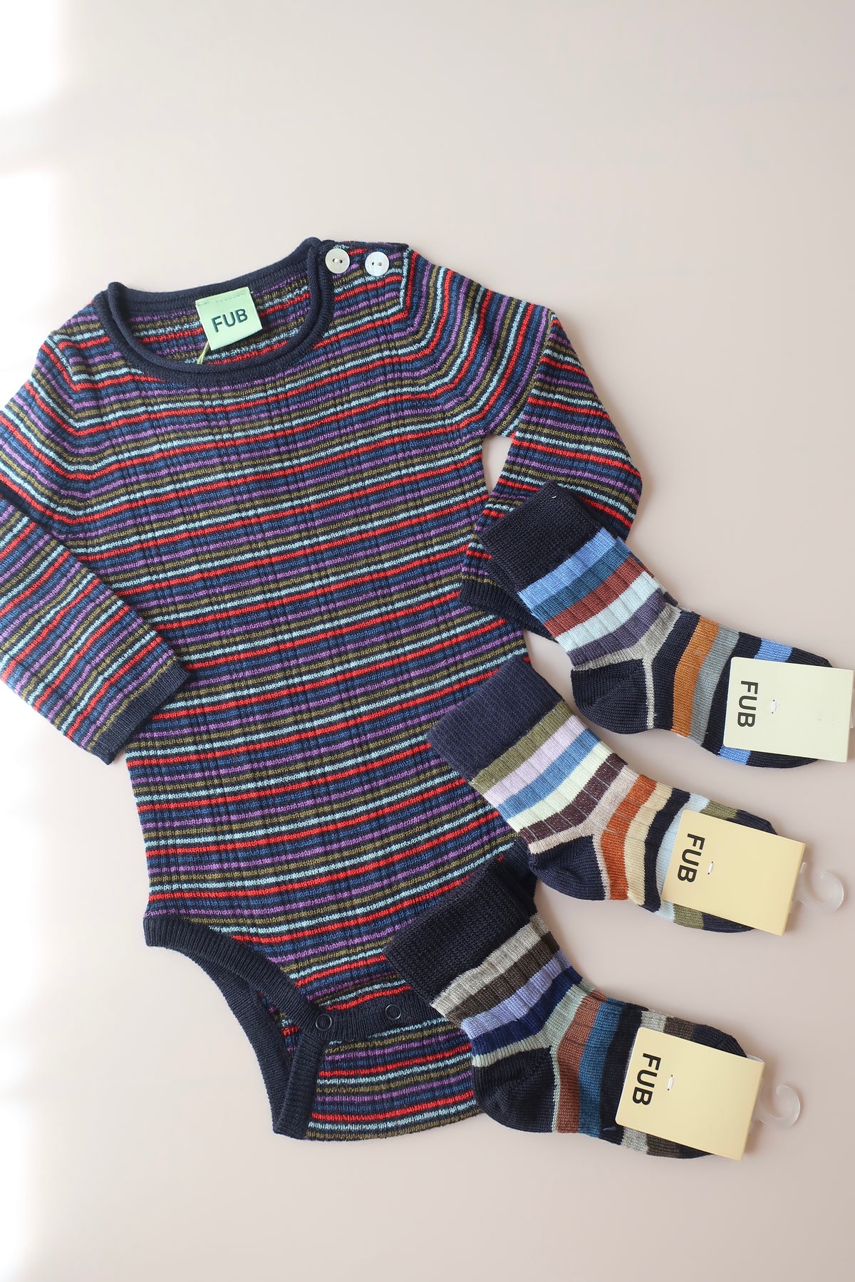 Classic Striped Socks/DARK NAVY/MULTI STRIPE