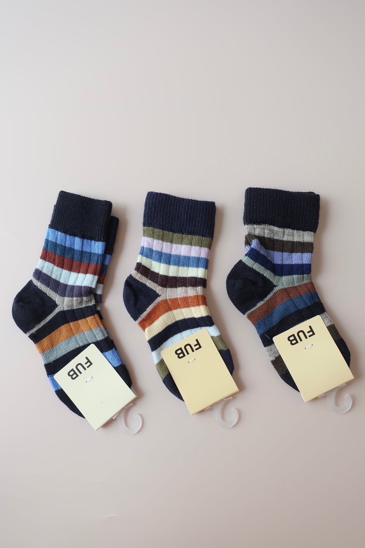 Classic Striped Socks/DARK NAVY/MULTI STRIPE