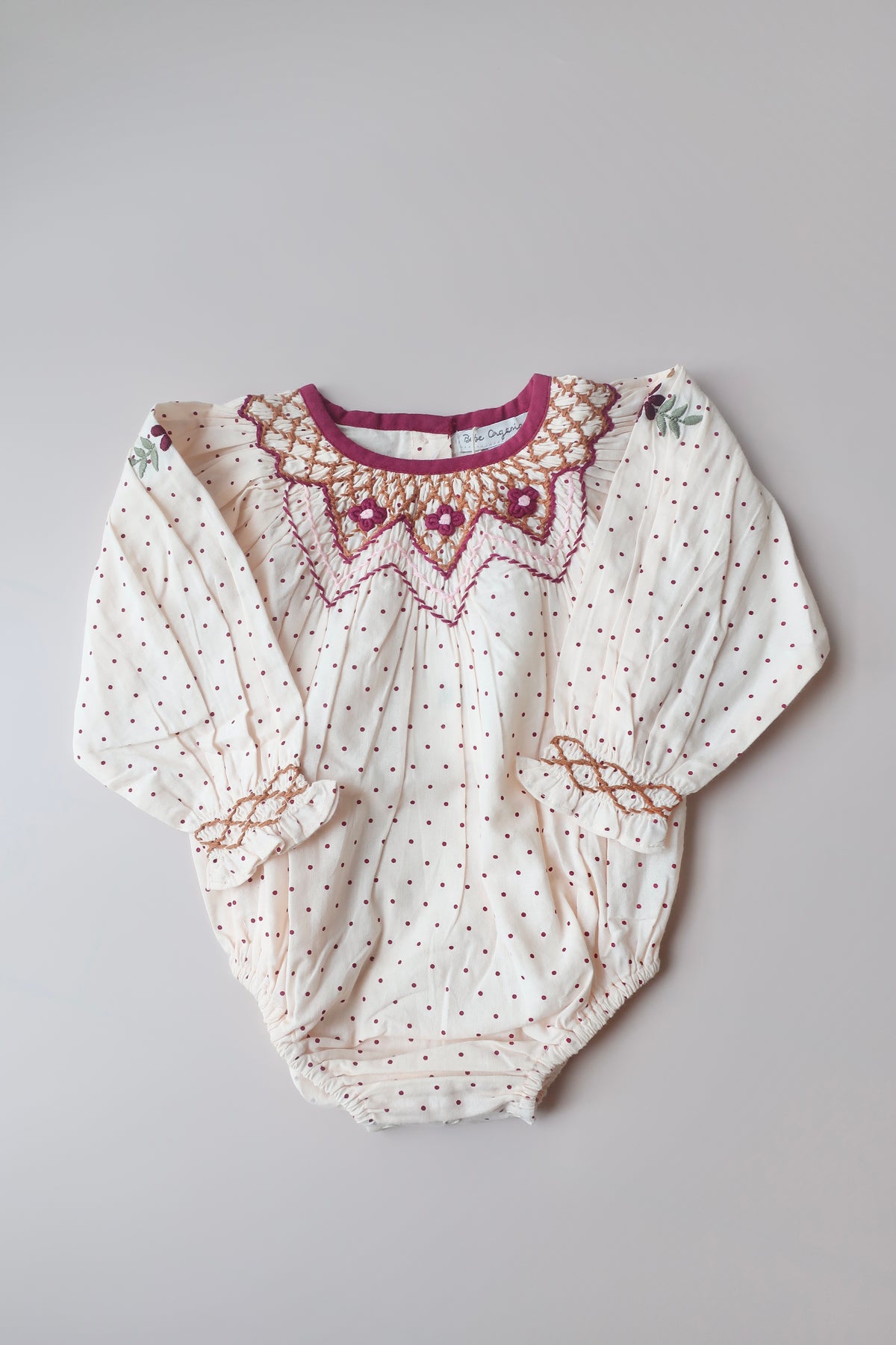 Scarlet Romper/Vintage Dots
