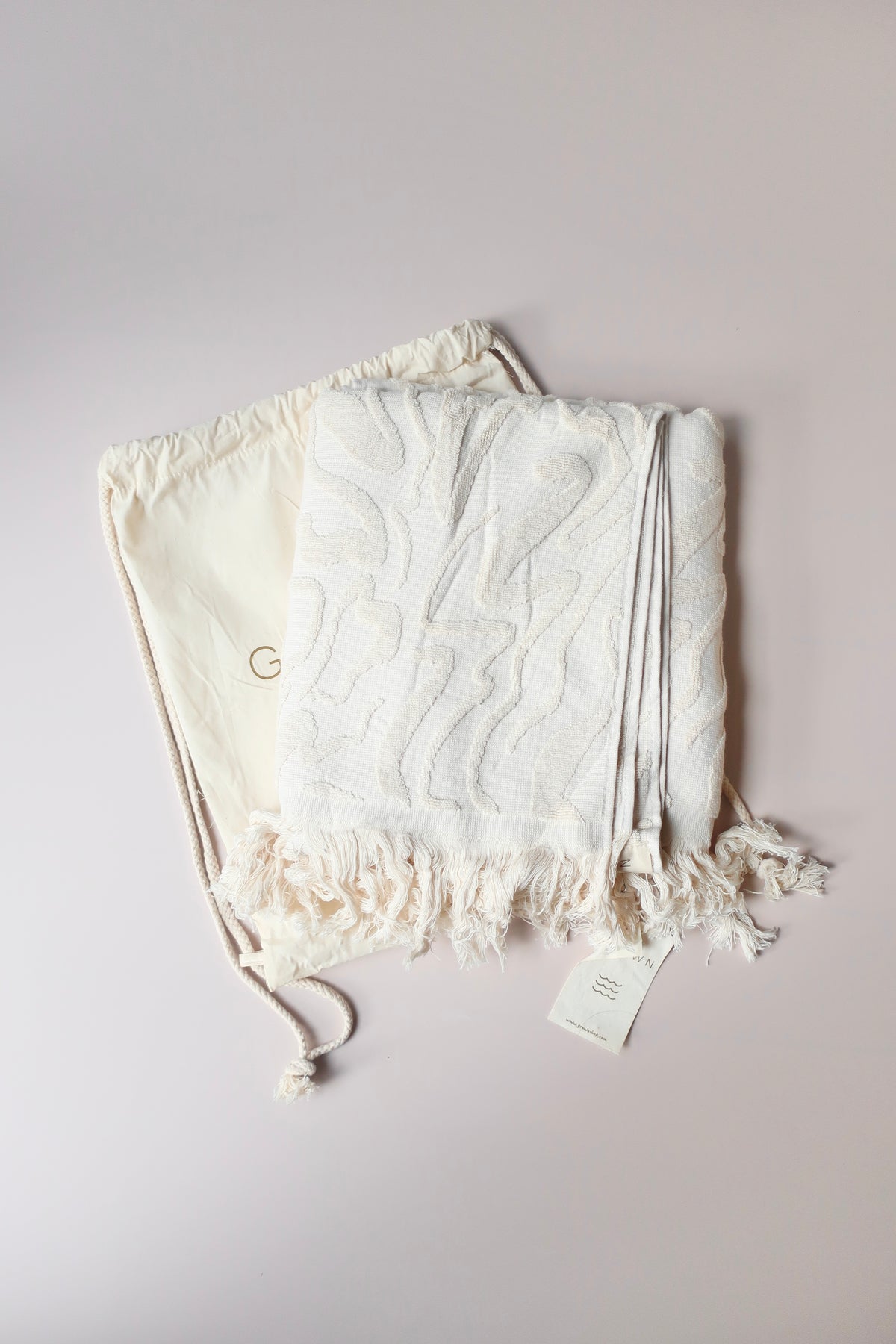 Ripple Kids Towel - Pebble