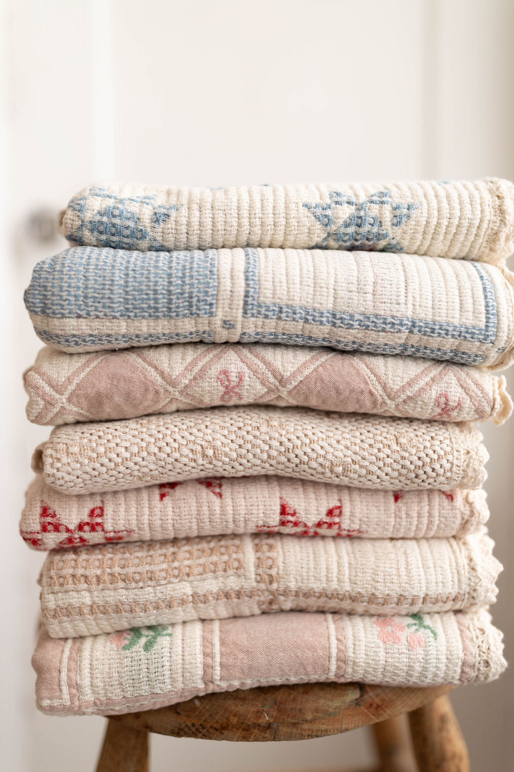 patchwork blanket - spring bloom