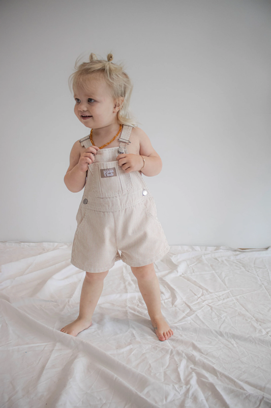 Parklife Shortall - Beige Stripe