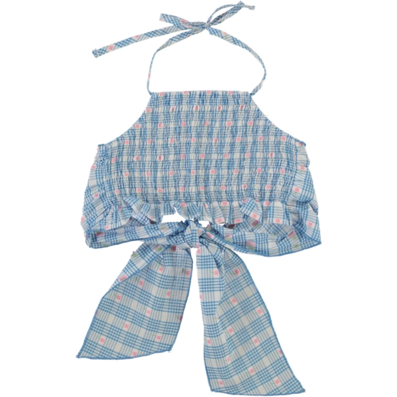 Ida Top/Signature Floral Check