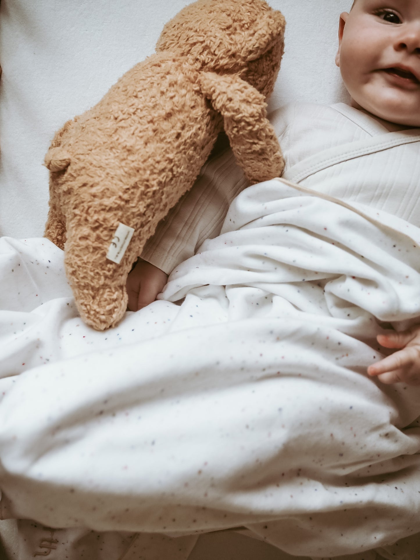 Organic Baby Blanket/XXL WHITE MILK