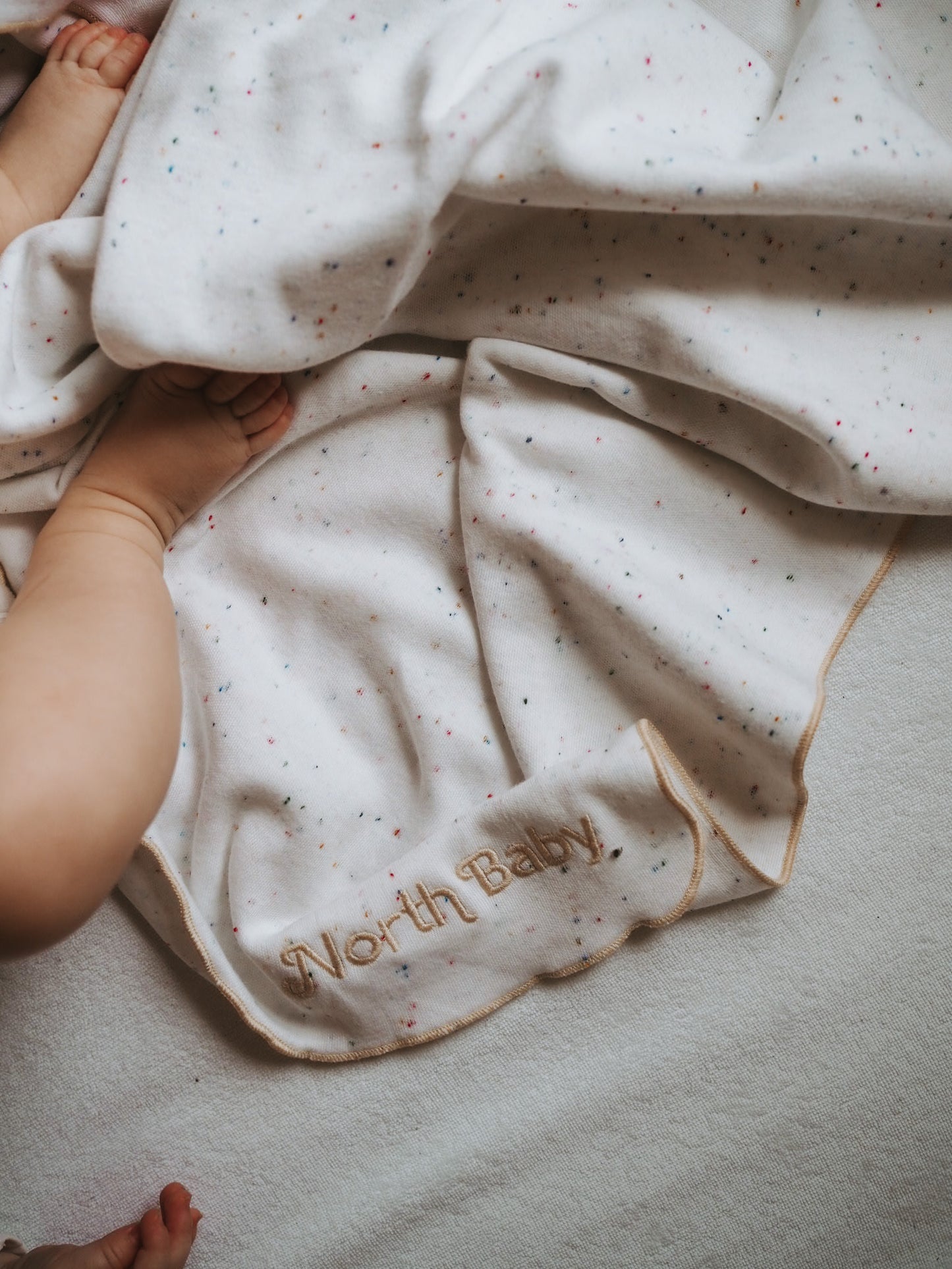 Organic Baby Blanket/XXL WHITE MILK