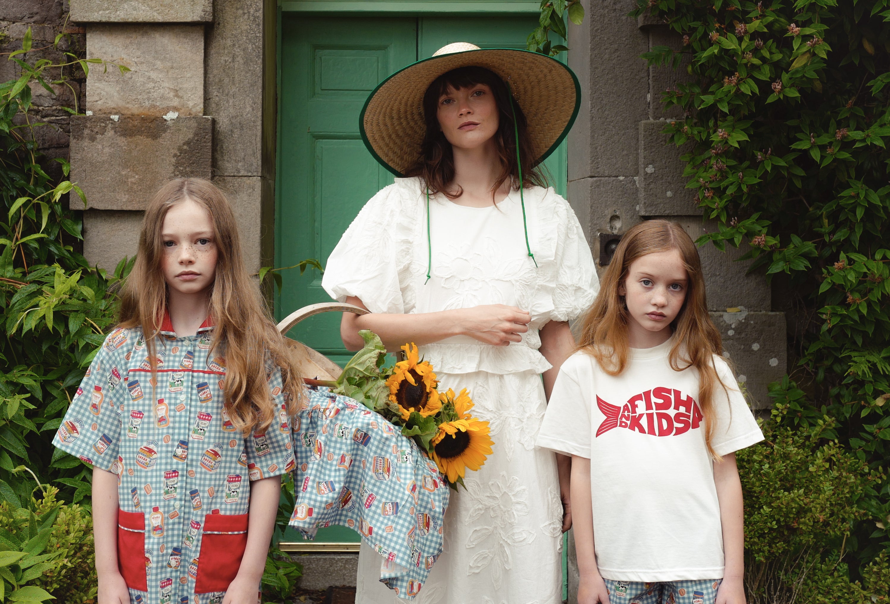 ワンピース Fish&kids/patchwork onepiece FISH&KIDS ブレックファースト柄 ワンピース – lovunique