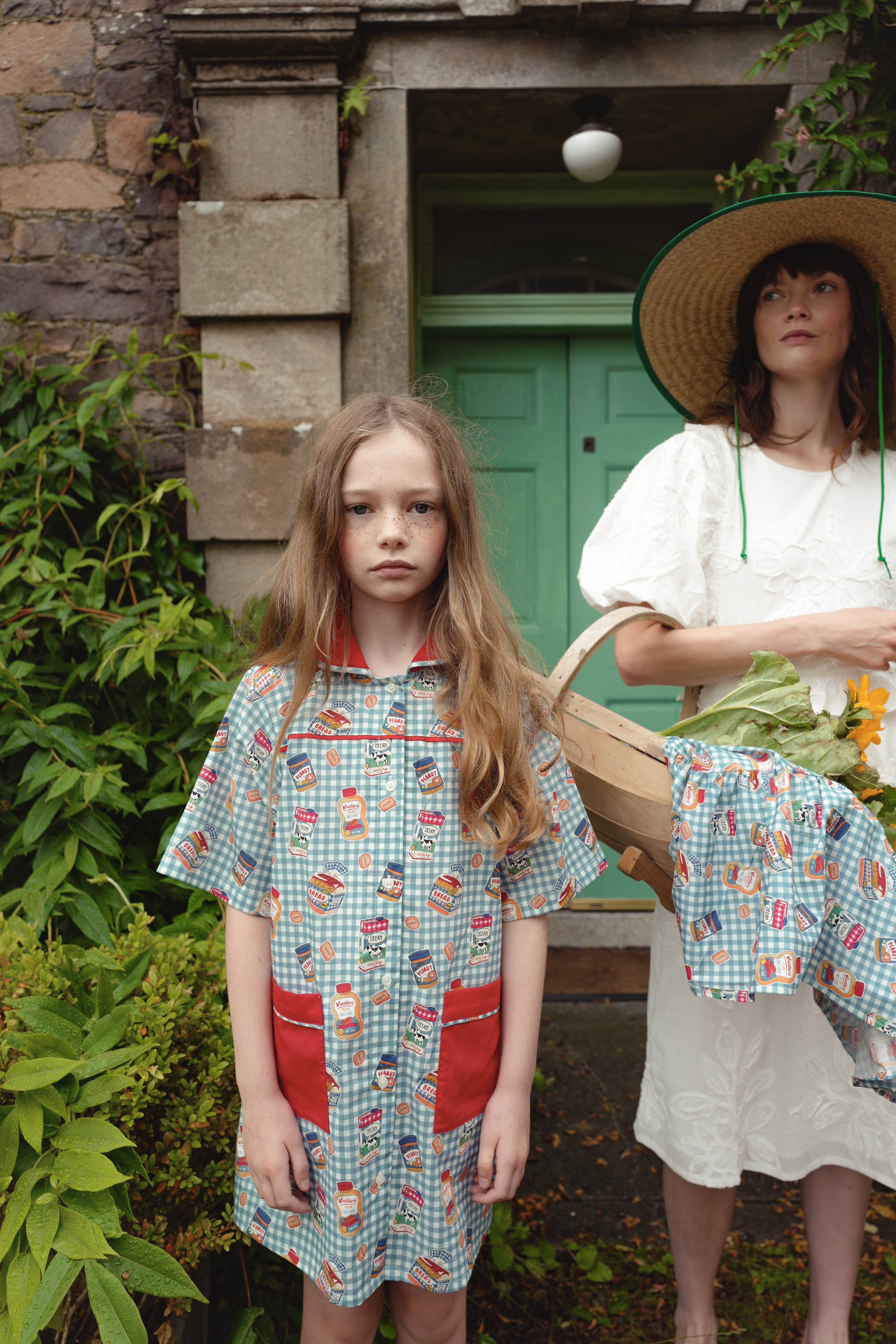 ワンピース Fish&kids/patchwork onepiece FISH&KIDS ブレックファースト柄 ワンピース – lovunique