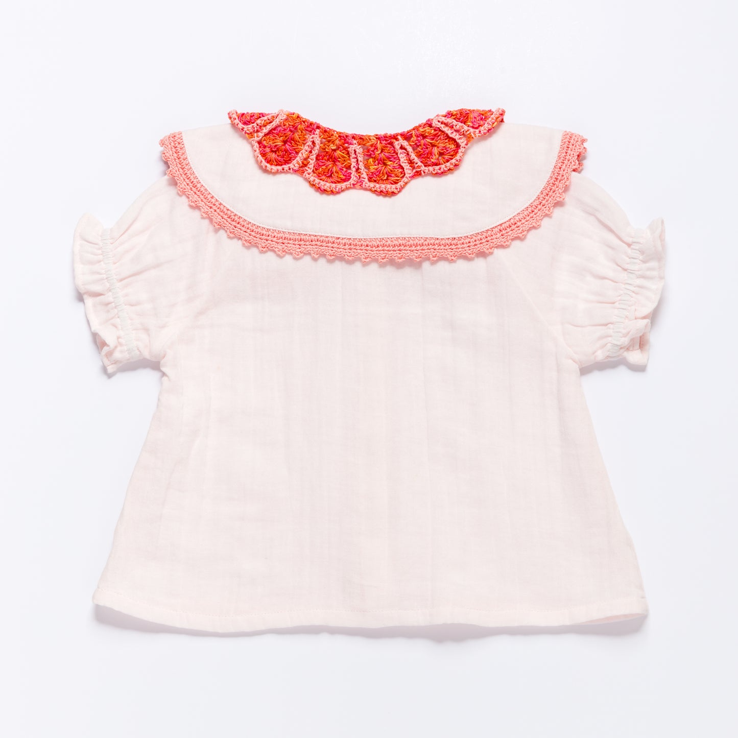 Double Collar Blouse LEILA/SUNSET COMBO