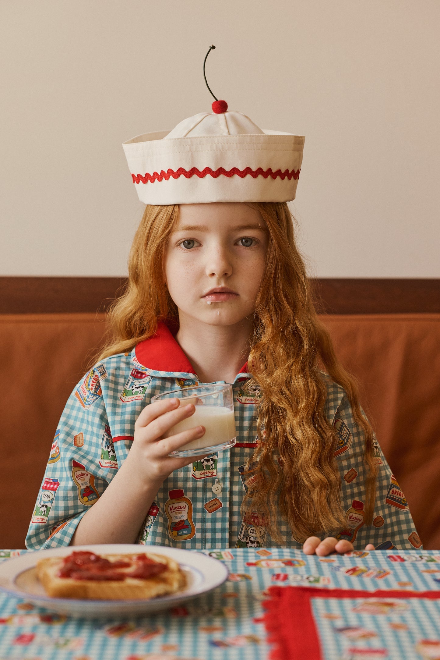 【2-3Y Only 1 left】BREAKFAST DRESS/BLUE