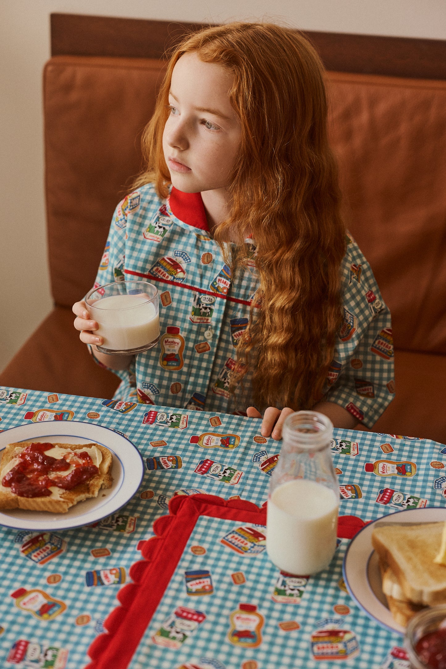 【2-3Y Only 1 left】BREAKFAST DRESS/BLUE