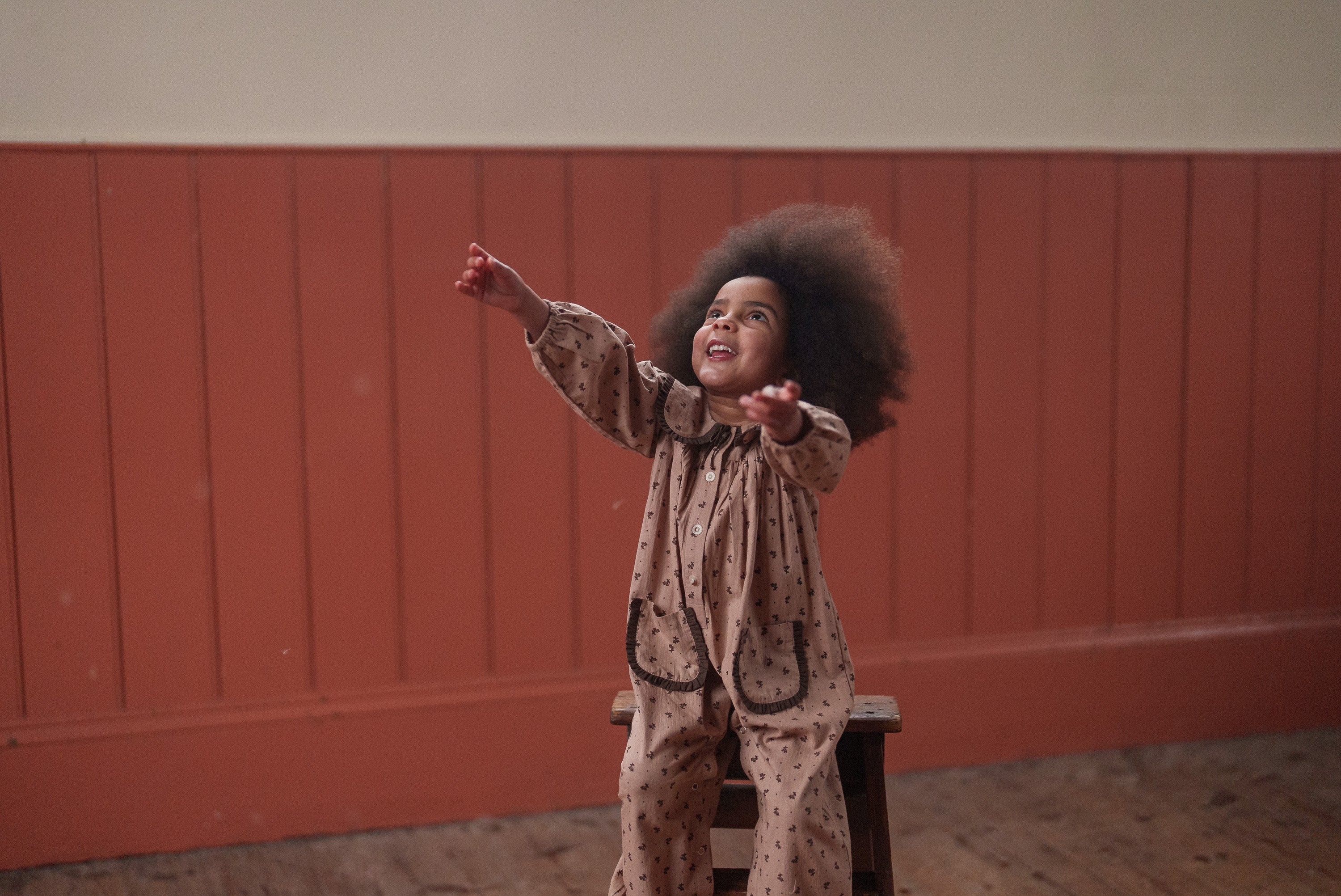 Little Cotton Clothes ロンパース Little Cotton Clothes Lolly Romper Rosehip Floral リトルコットン