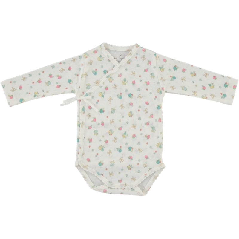 Nia Wrap Onesie/Strawberry Field