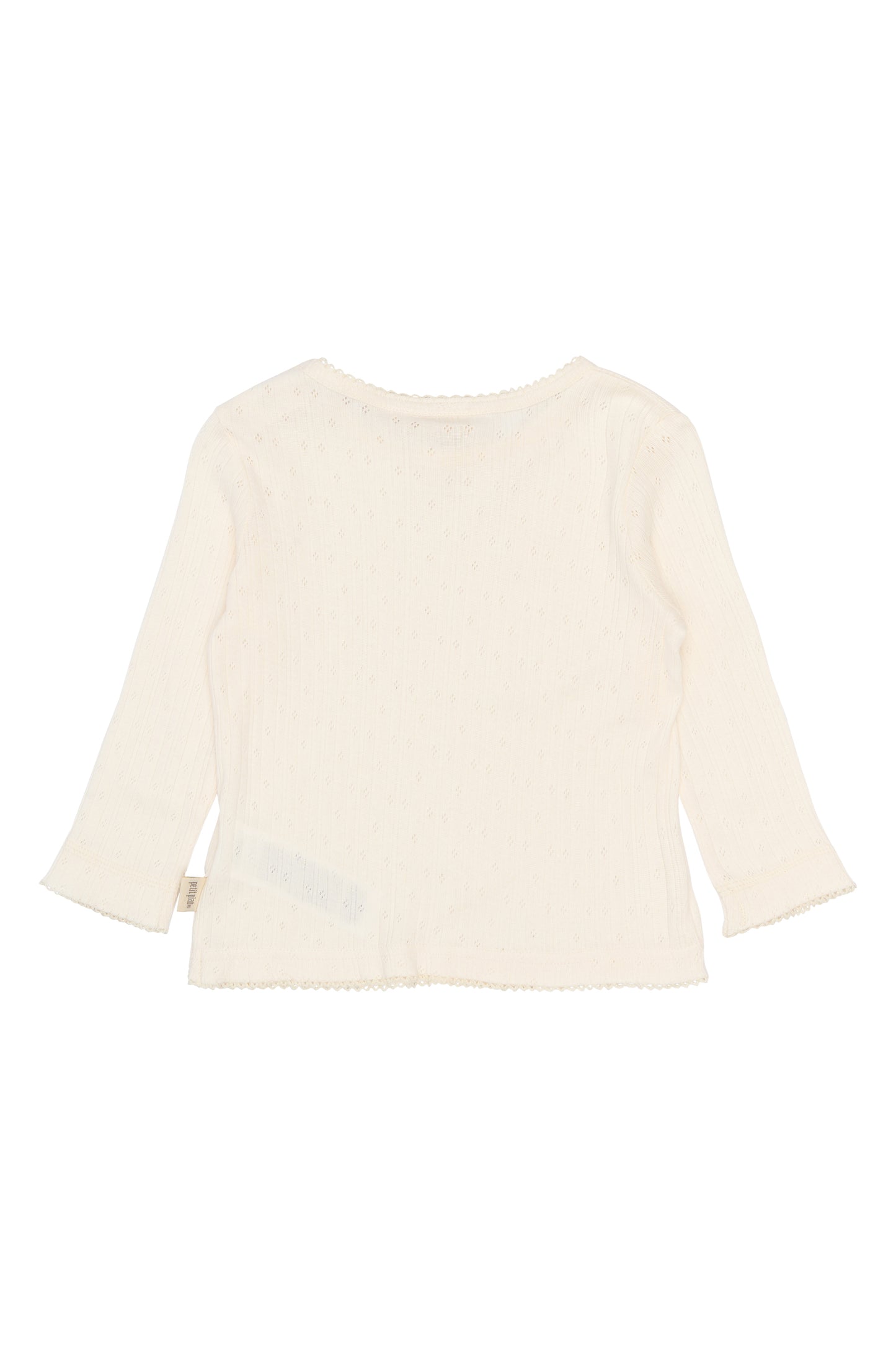 PPSuze L_S Pointelle Baby Tee/Eggnog White