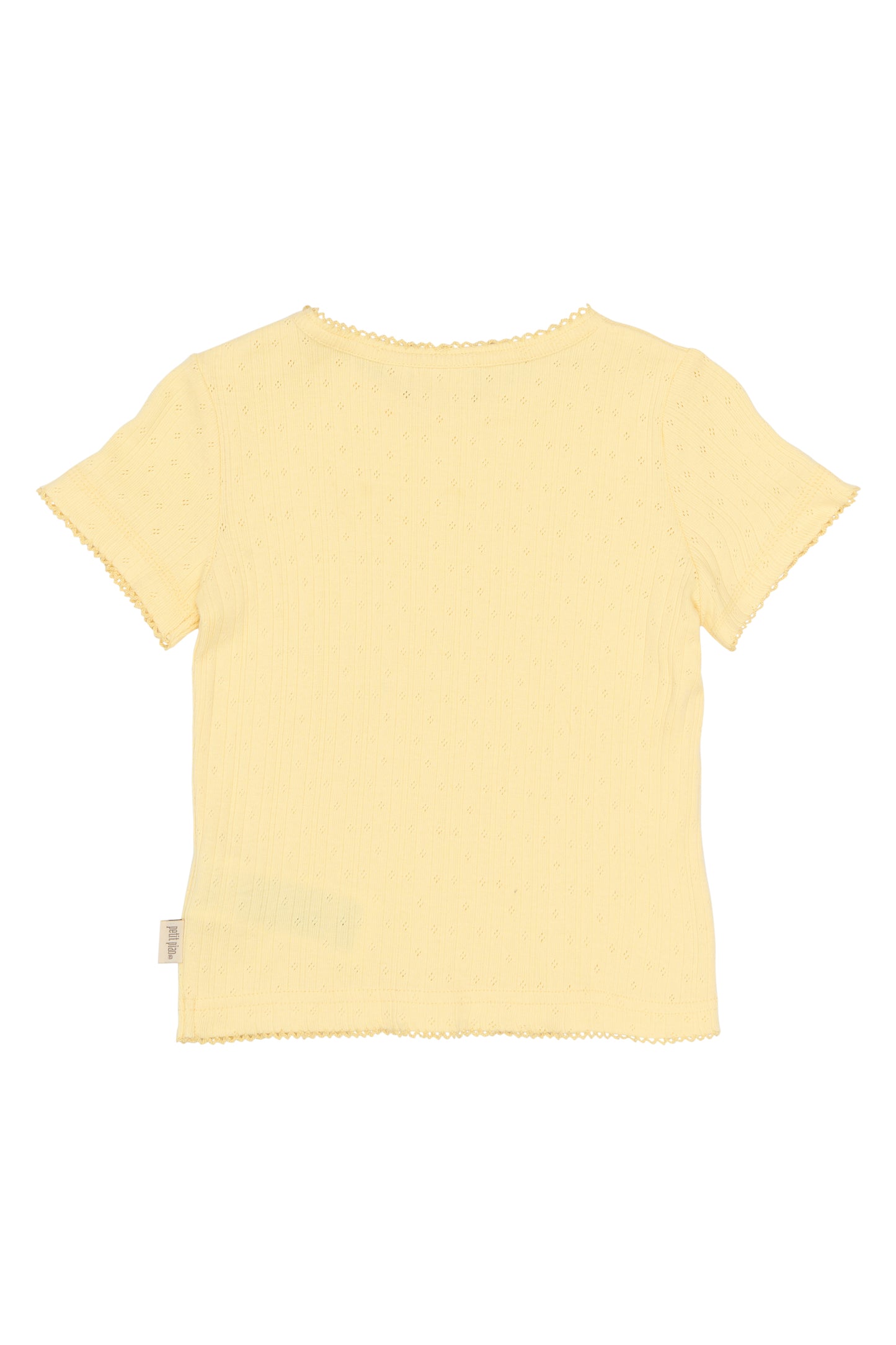 PPSuze S_S Pointelle Baby Tee/Mellow Yellow