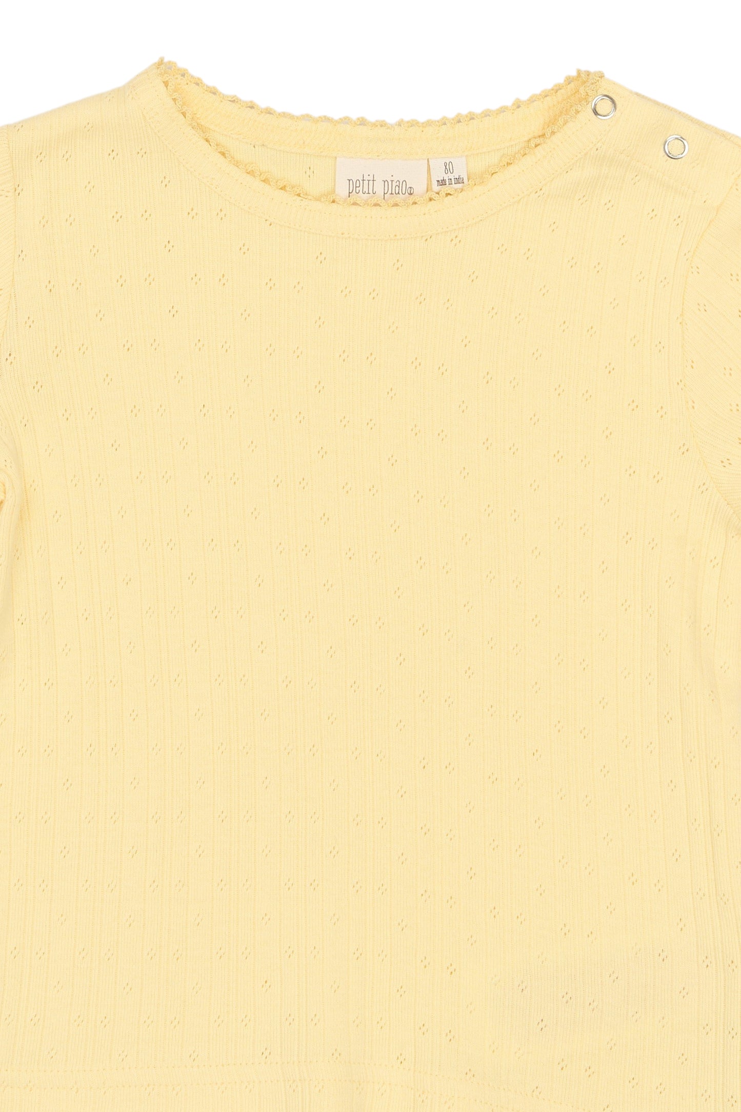 PPSuze S_S Pointelle Baby Tee/Mellow Yellow