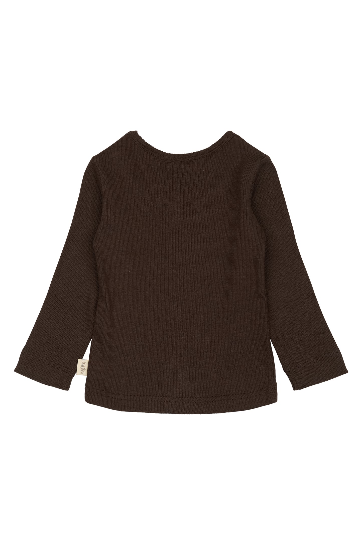 Baby T-shirt L/S Modal/Coffee Bean