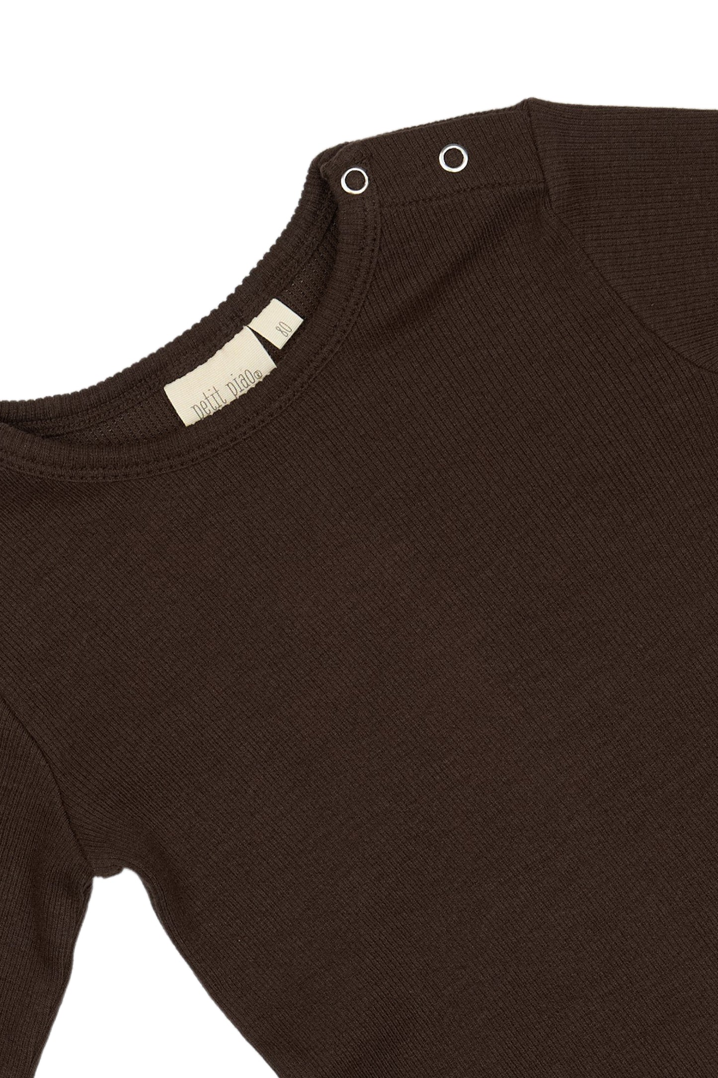 Baby T-shirt L/S Modal/Coffee Bean