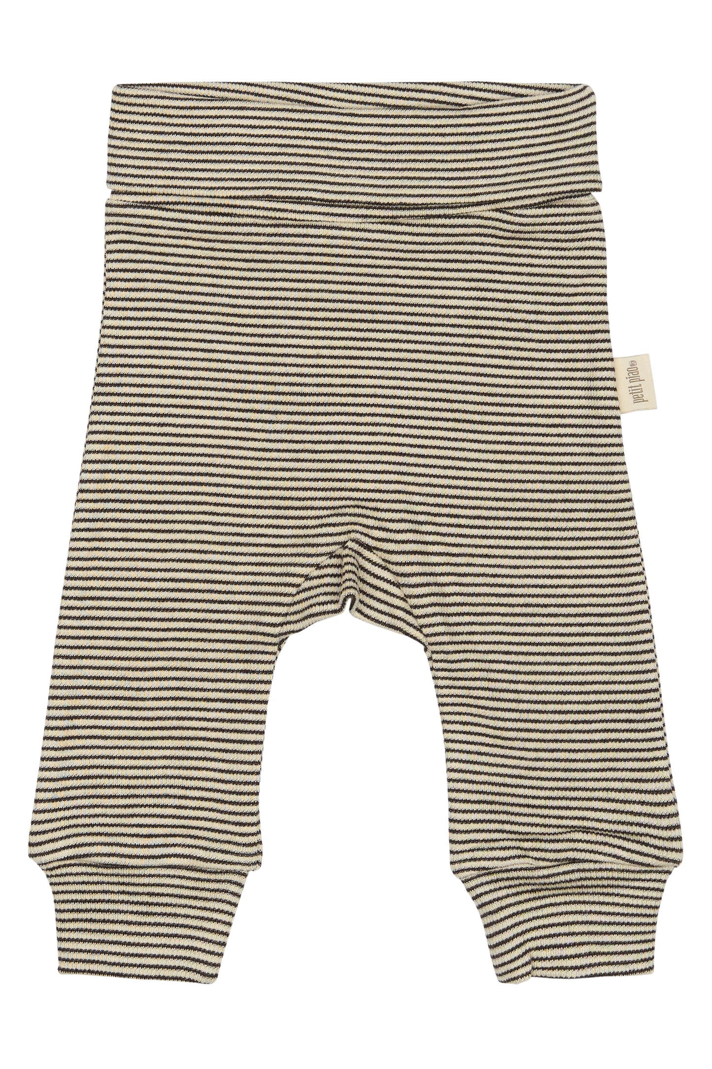 PPDian fold Baby leggings stripe NB NOOS/Coffee Bean/Dark Off White