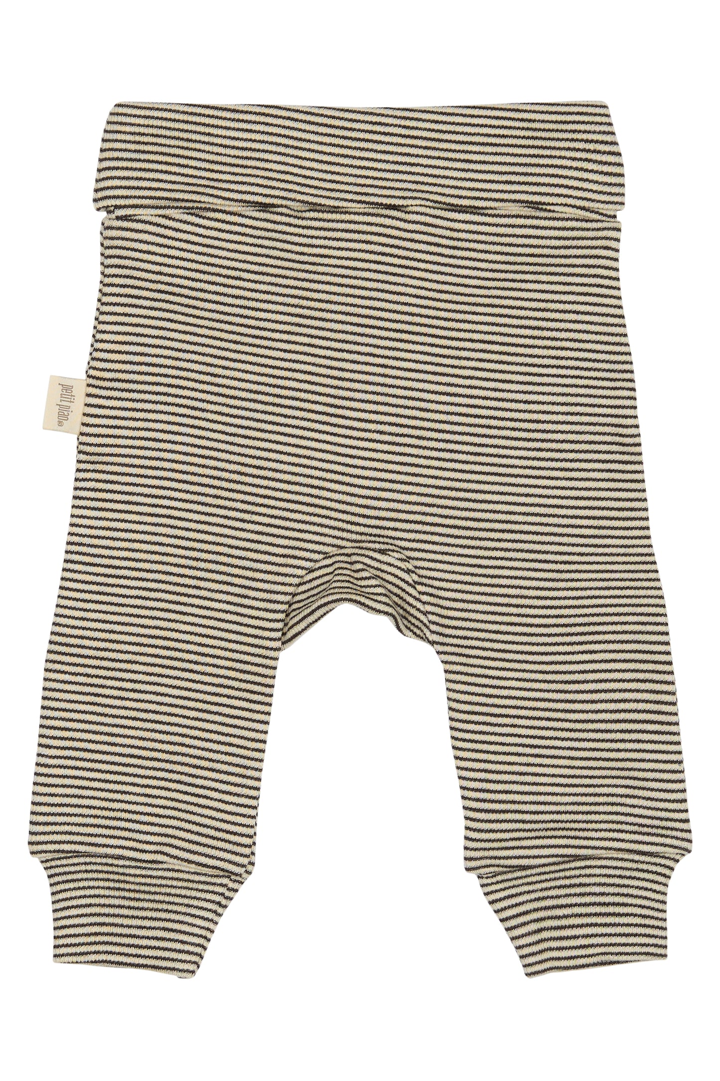 PPDian fold Baby leggings stripe NB NOOS/Coffee Bean/Dark Off White