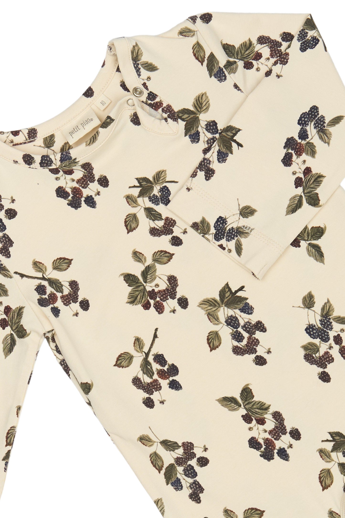 Baby Body L/S Printed/Black Berry