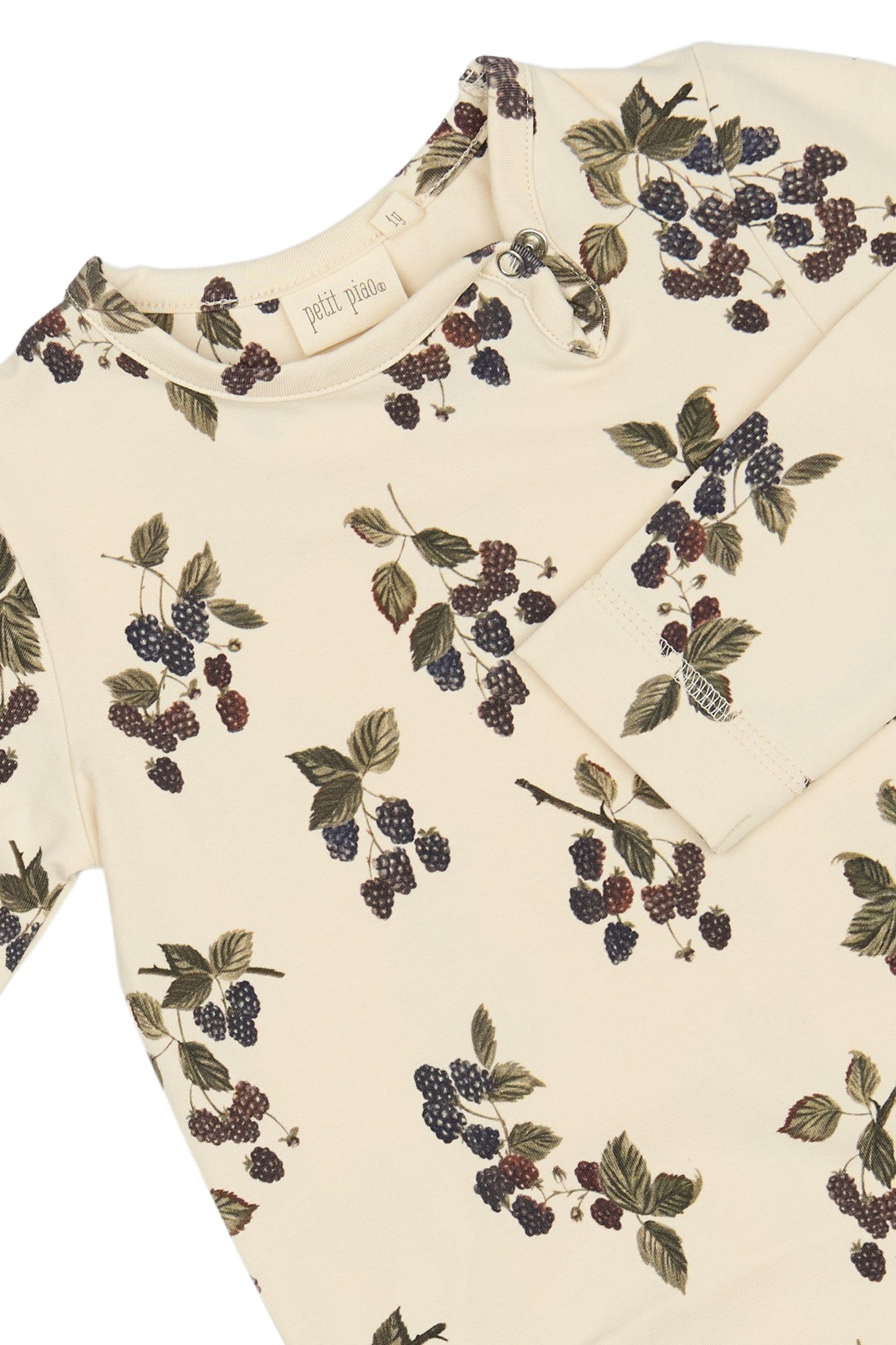 Baby Jumpsuit L/S Printed/Black Berry