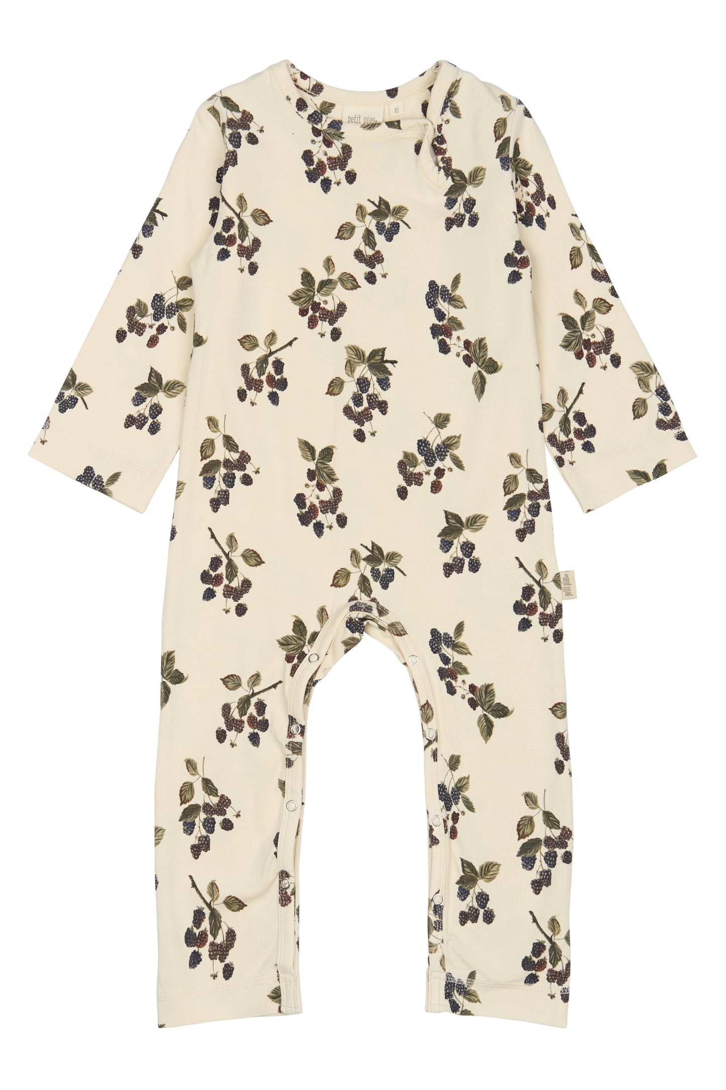 Baby Jumpsuit L/S Printed/Black Berry