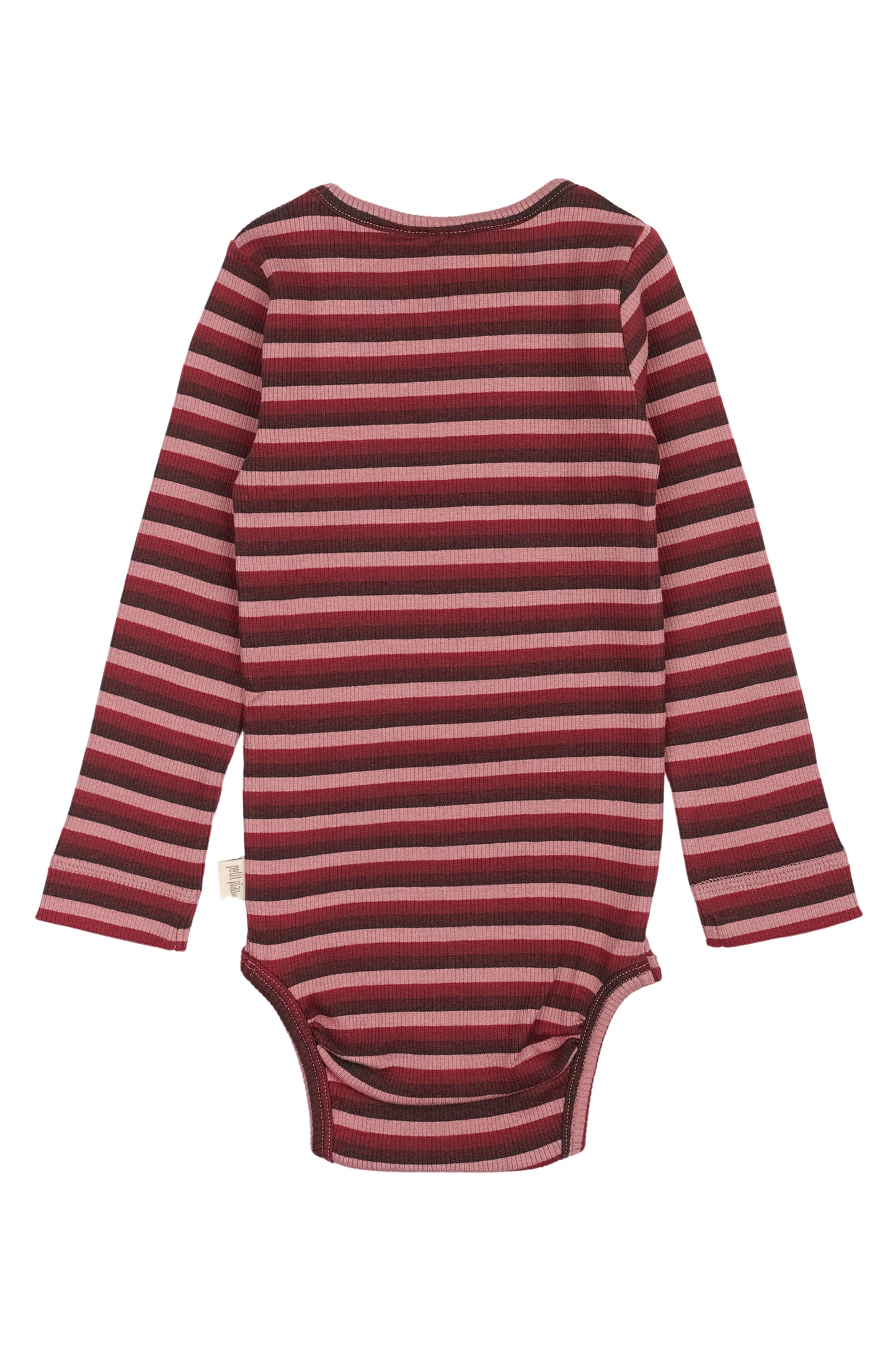 Baby Body L/S Modal Multi Striped/Biking Red