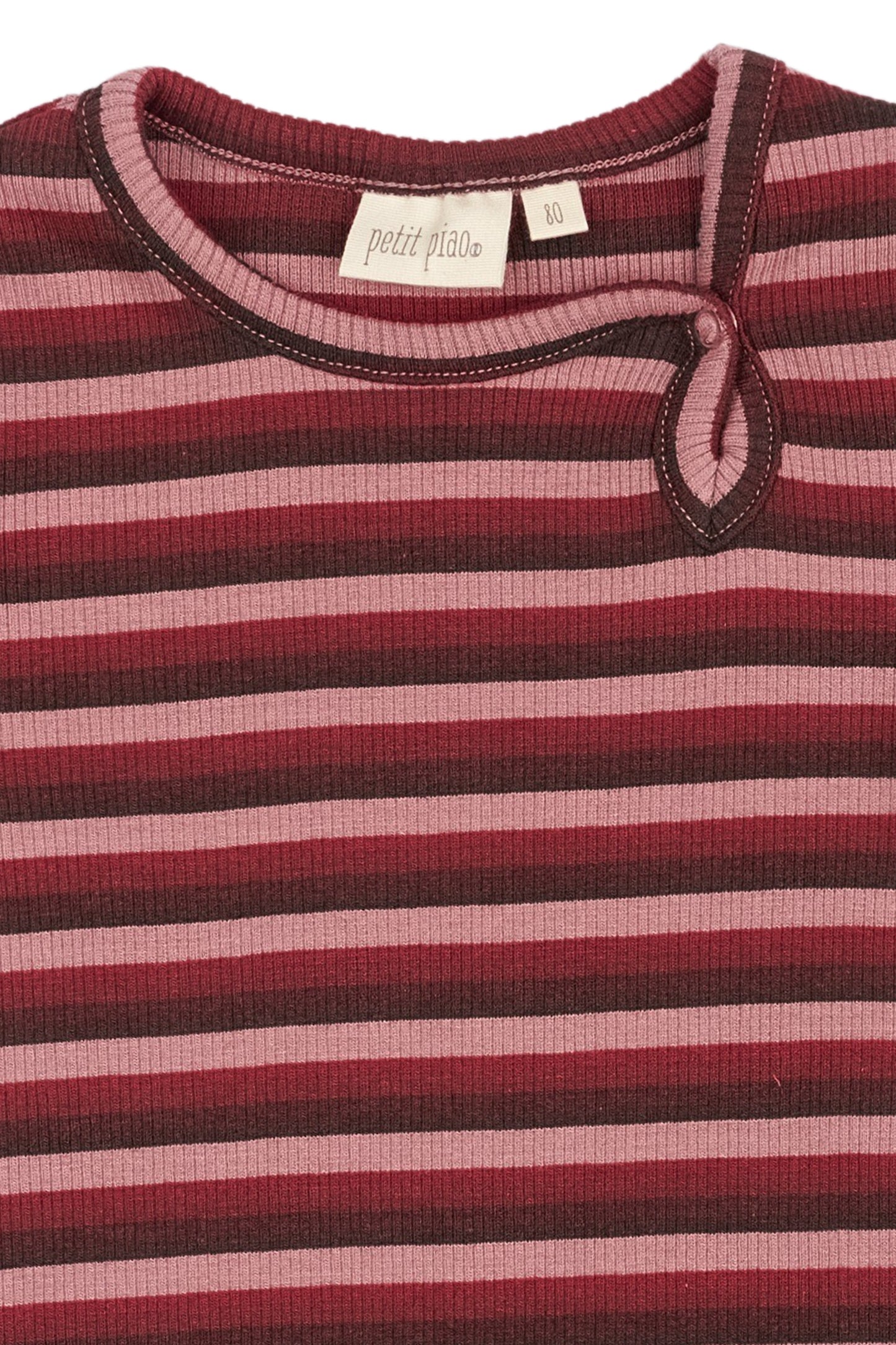 Baby Body L/S Modal Multi Striped/Biking Red