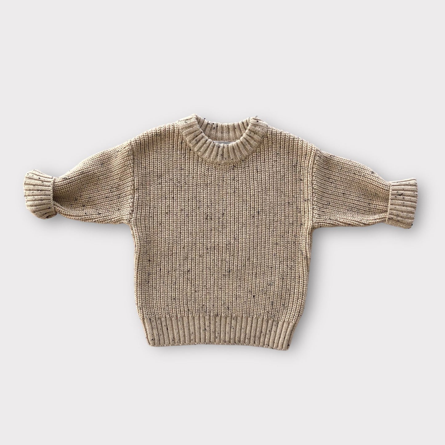 Chunky Sweater/Sand speckled