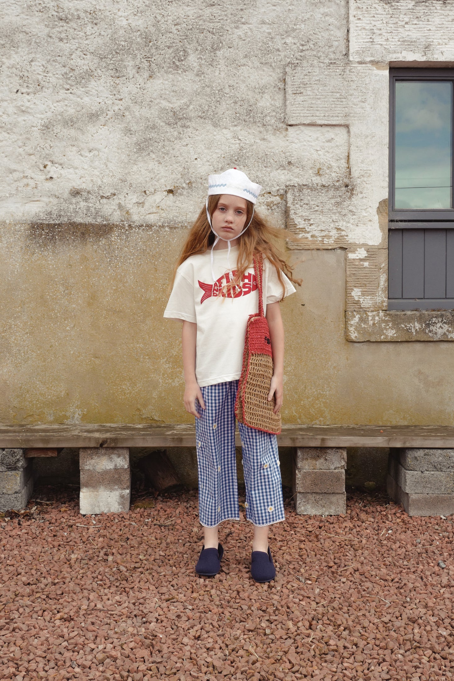 FISH & KIDS T-SHIRT/OFF WHITE