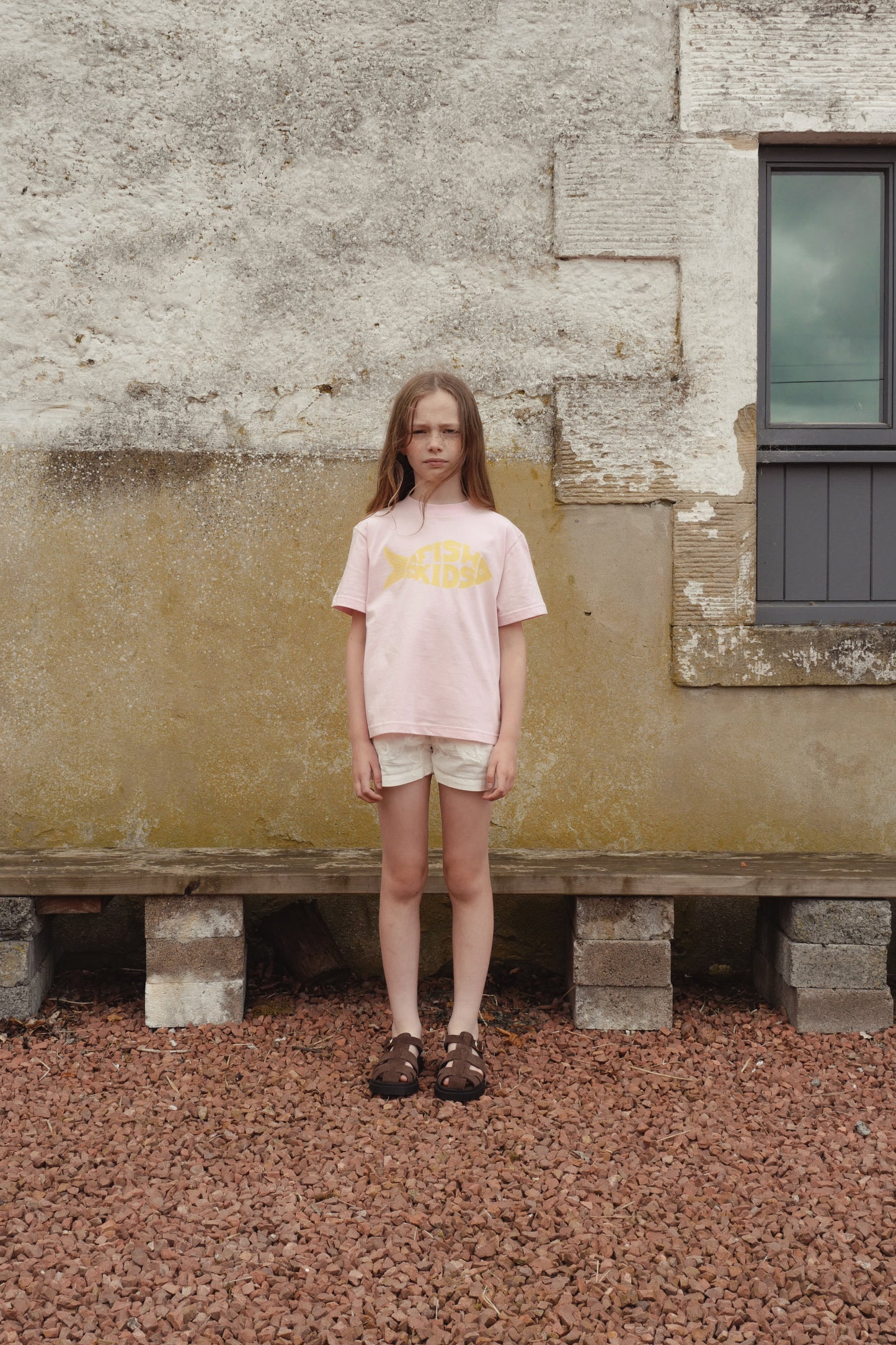 【4-5Y Only 1 left】FISH & KIDS T-SHIRT/PINK