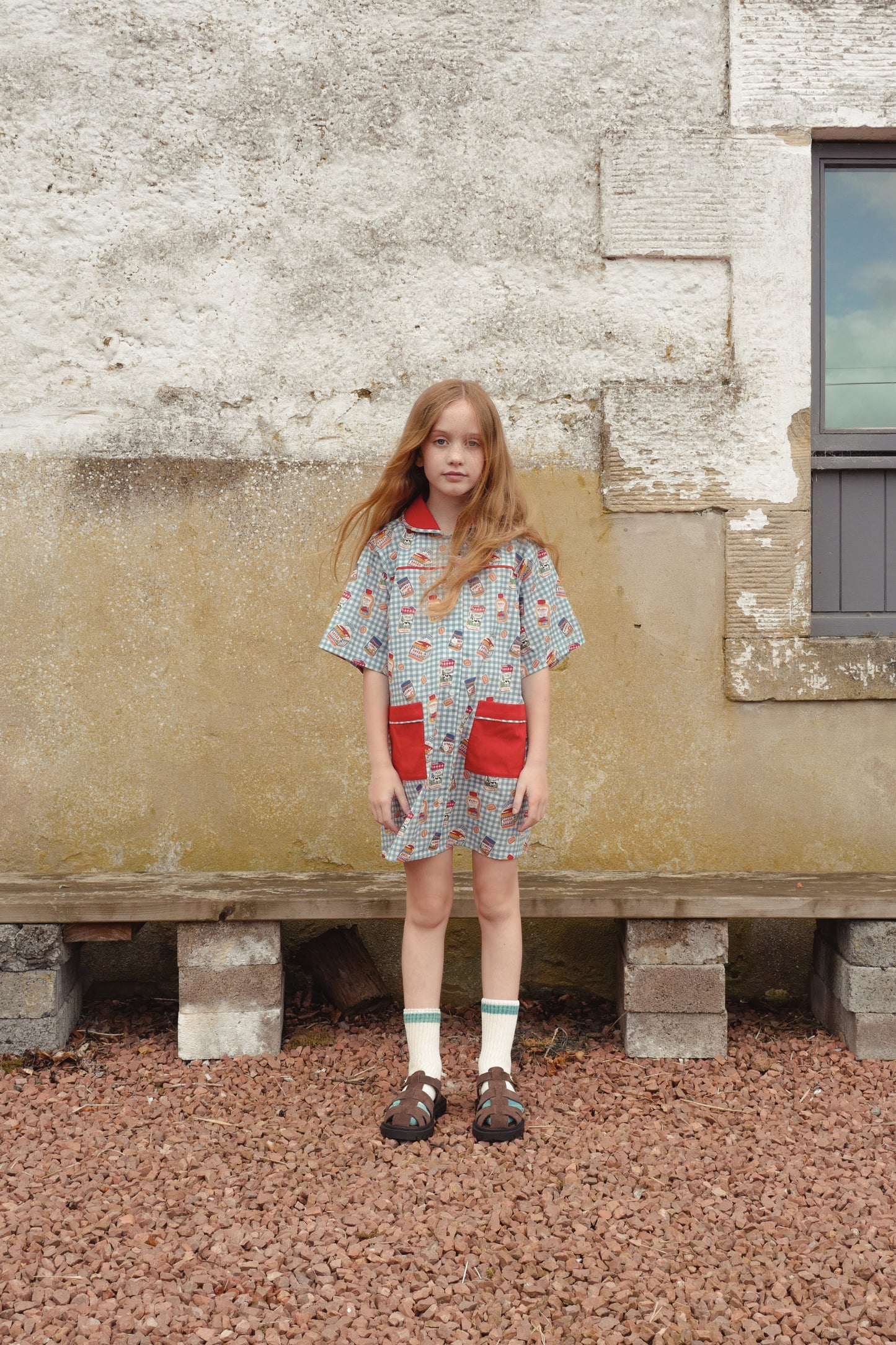 【2-3Y Only 1 left】BREAKFAST DRESS/BLUE