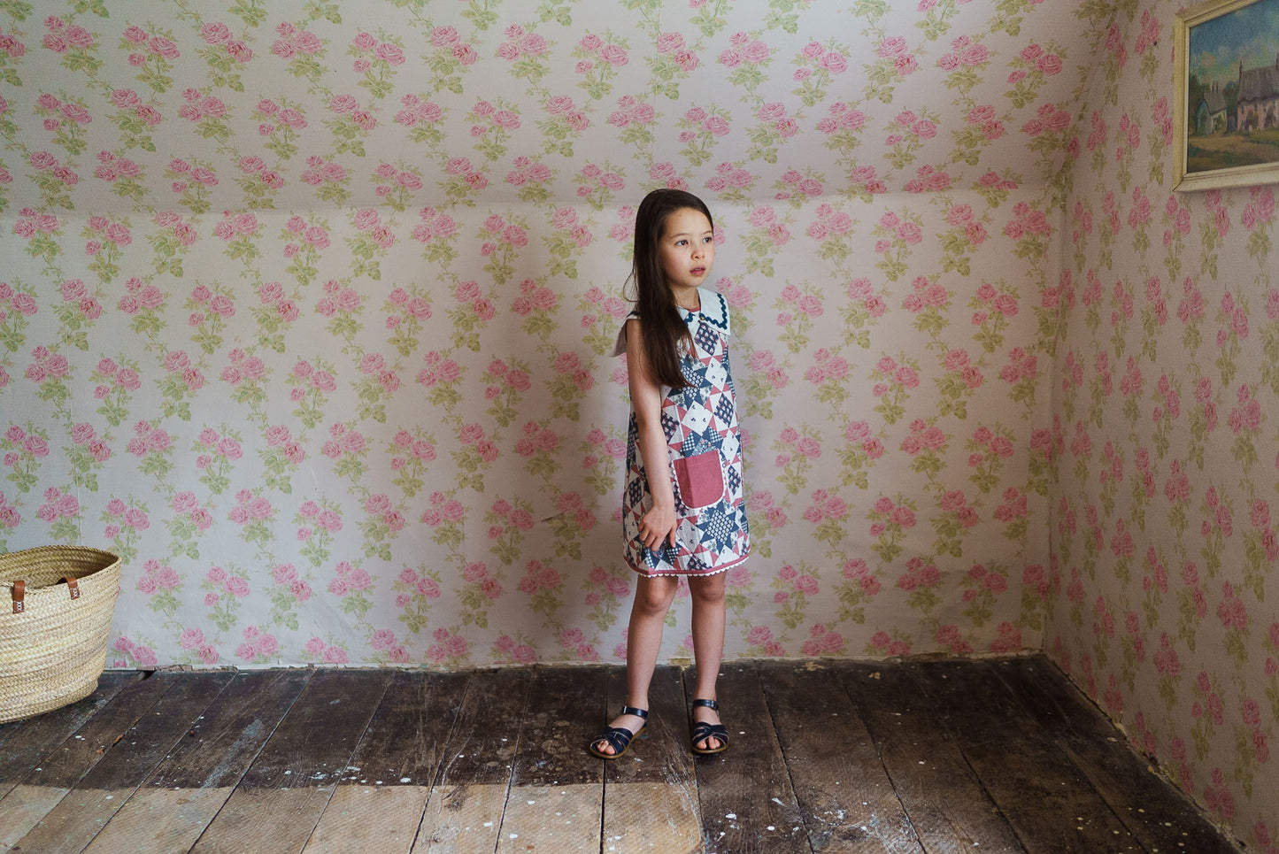 Hannah Dress Patchwork Floral