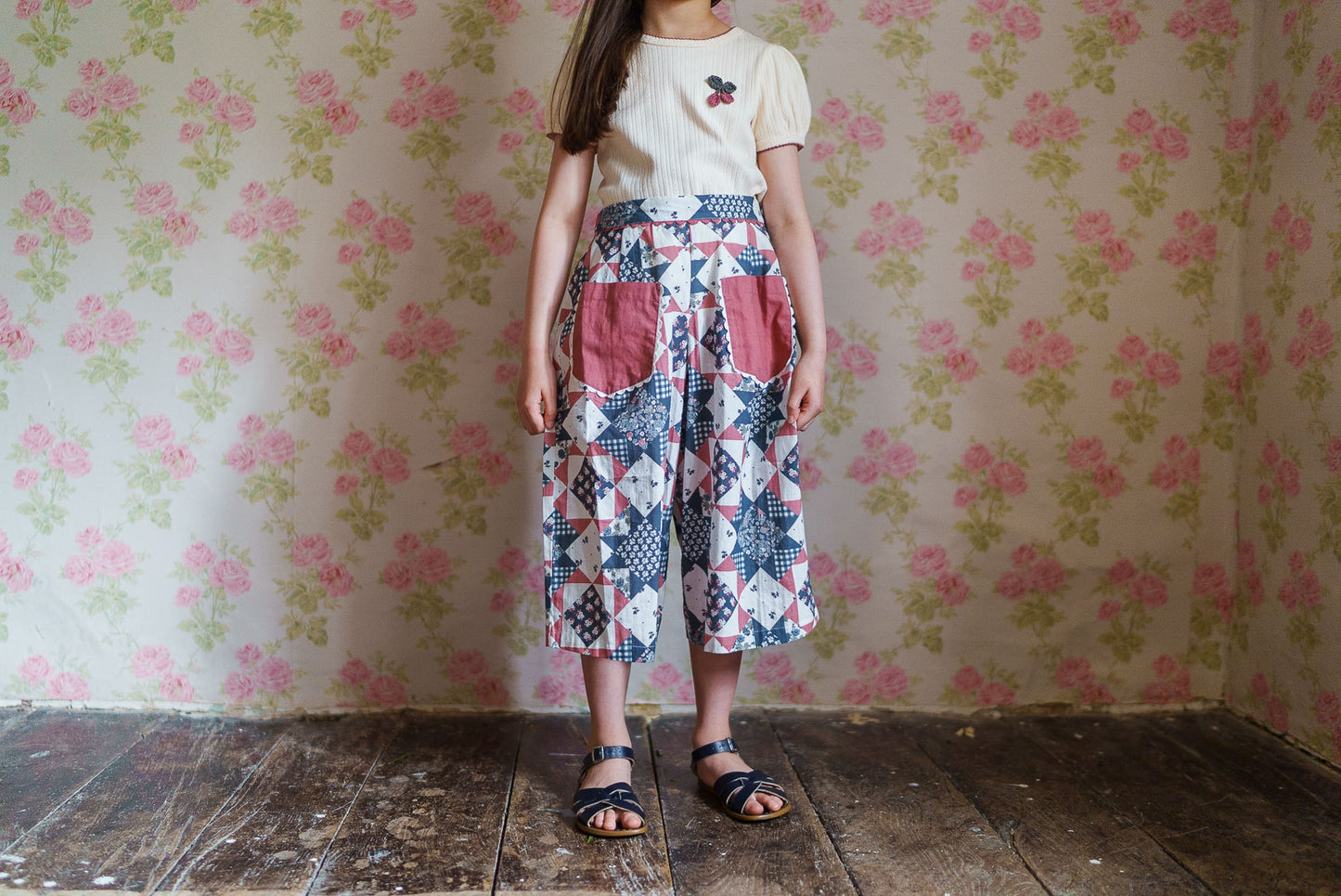 Molly Trousers Patchwork Floral
